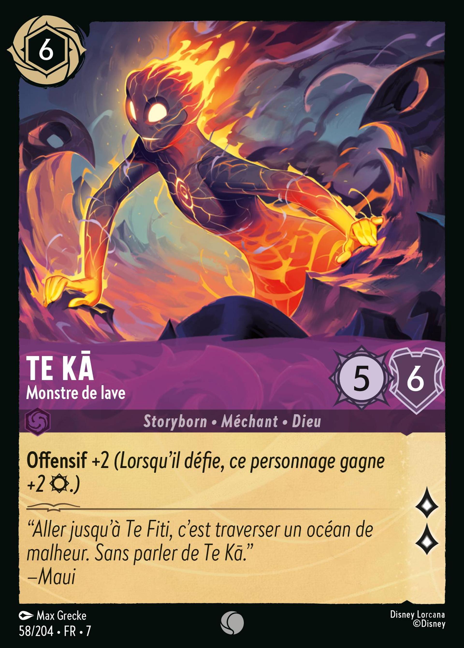 Te Kā - Monstre de lave — Archazia's Island — Lorcana