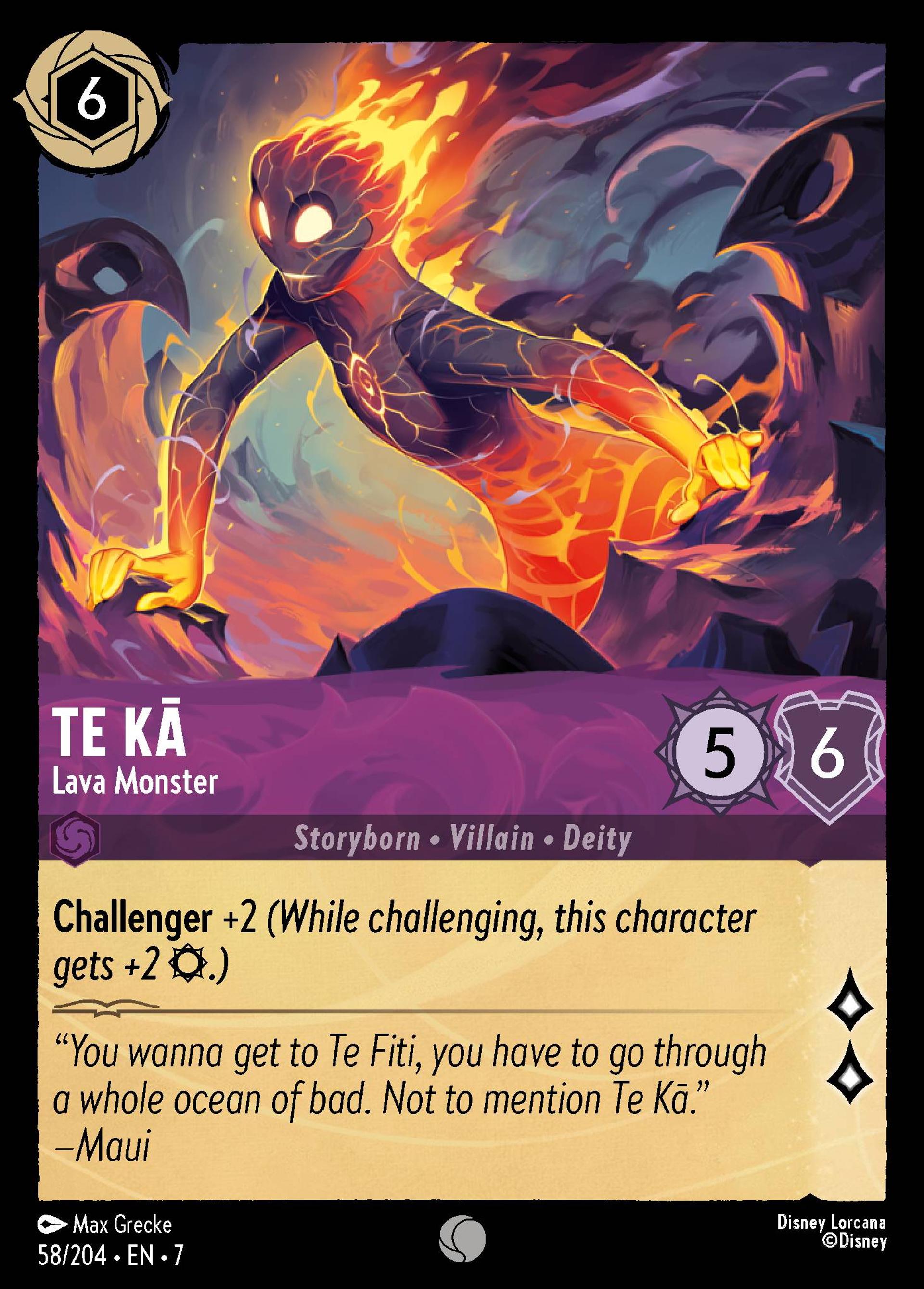 Te Kā - Lava Monster — Archazia's Island — Lorcana