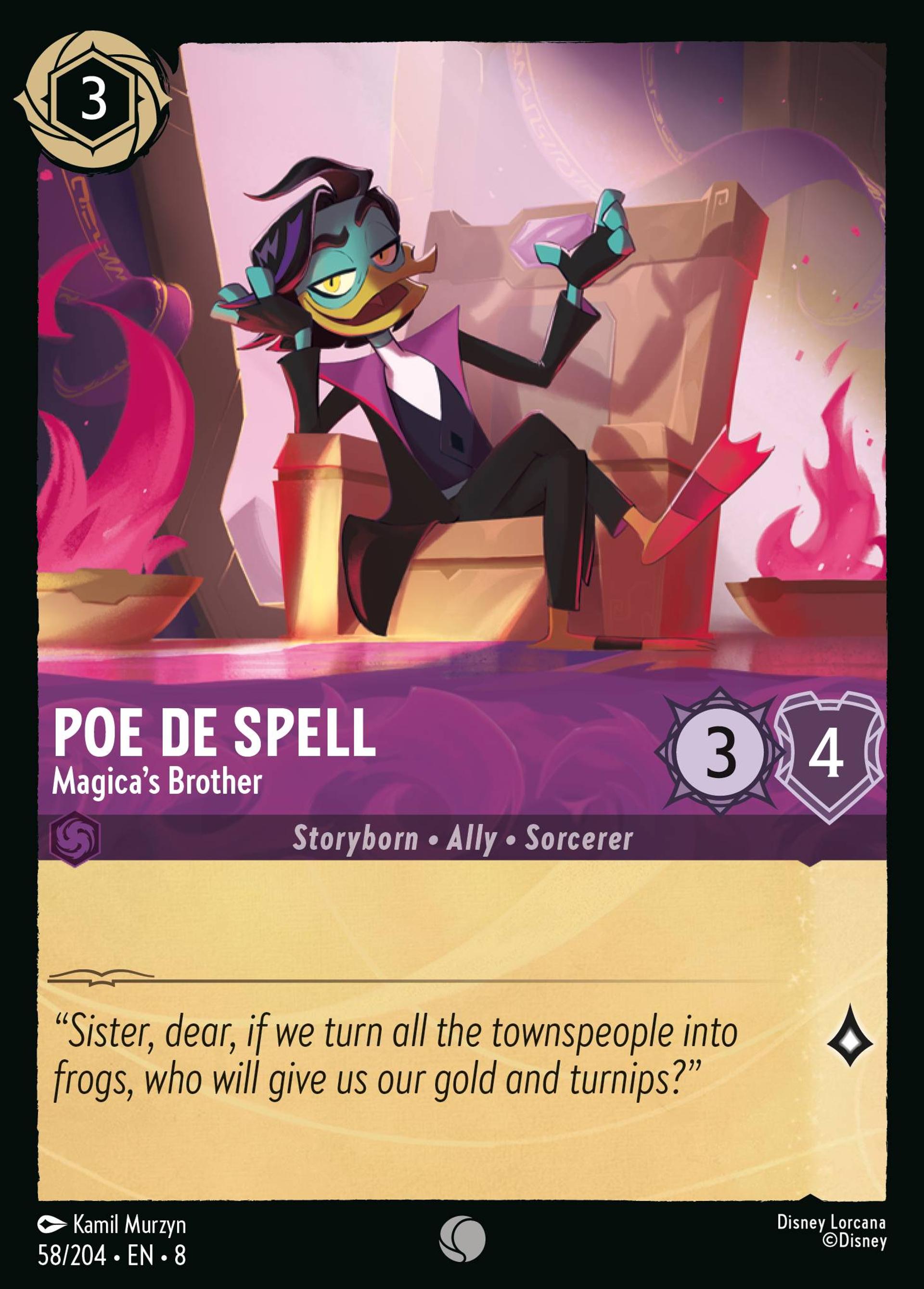 Poe De Spell - Magica's Brother — The Reign of Jafar — Lorcana