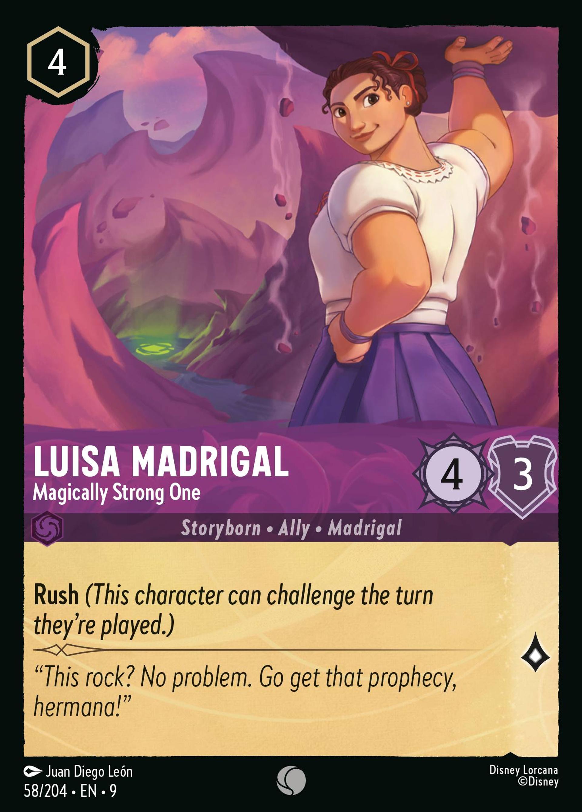 Luisa Madrigal - Magically Strong One — Fabled — Lorcana
