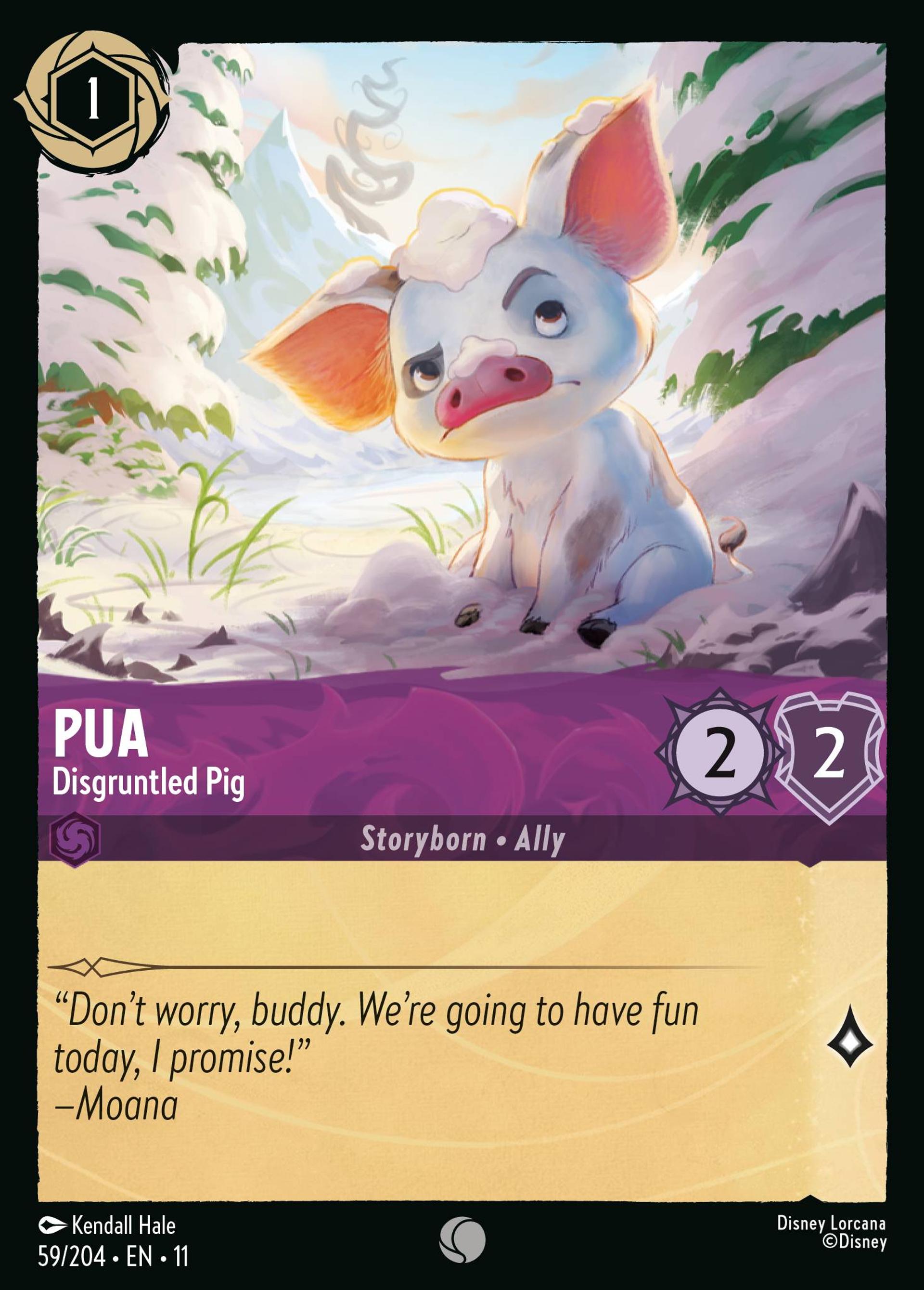 Pua - Disgruntled Pig — Winterspell — Lorcana