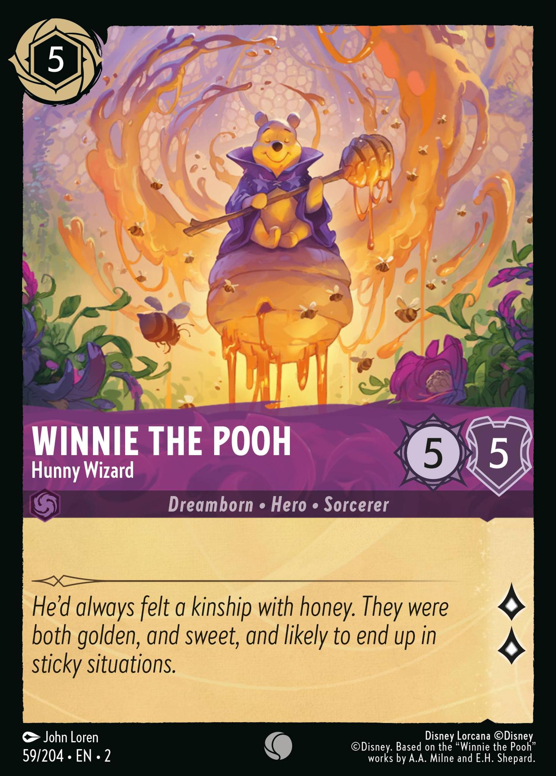Winnie the Pooh - Hunny Wizard — Rise of the Floodborn — Lorcana