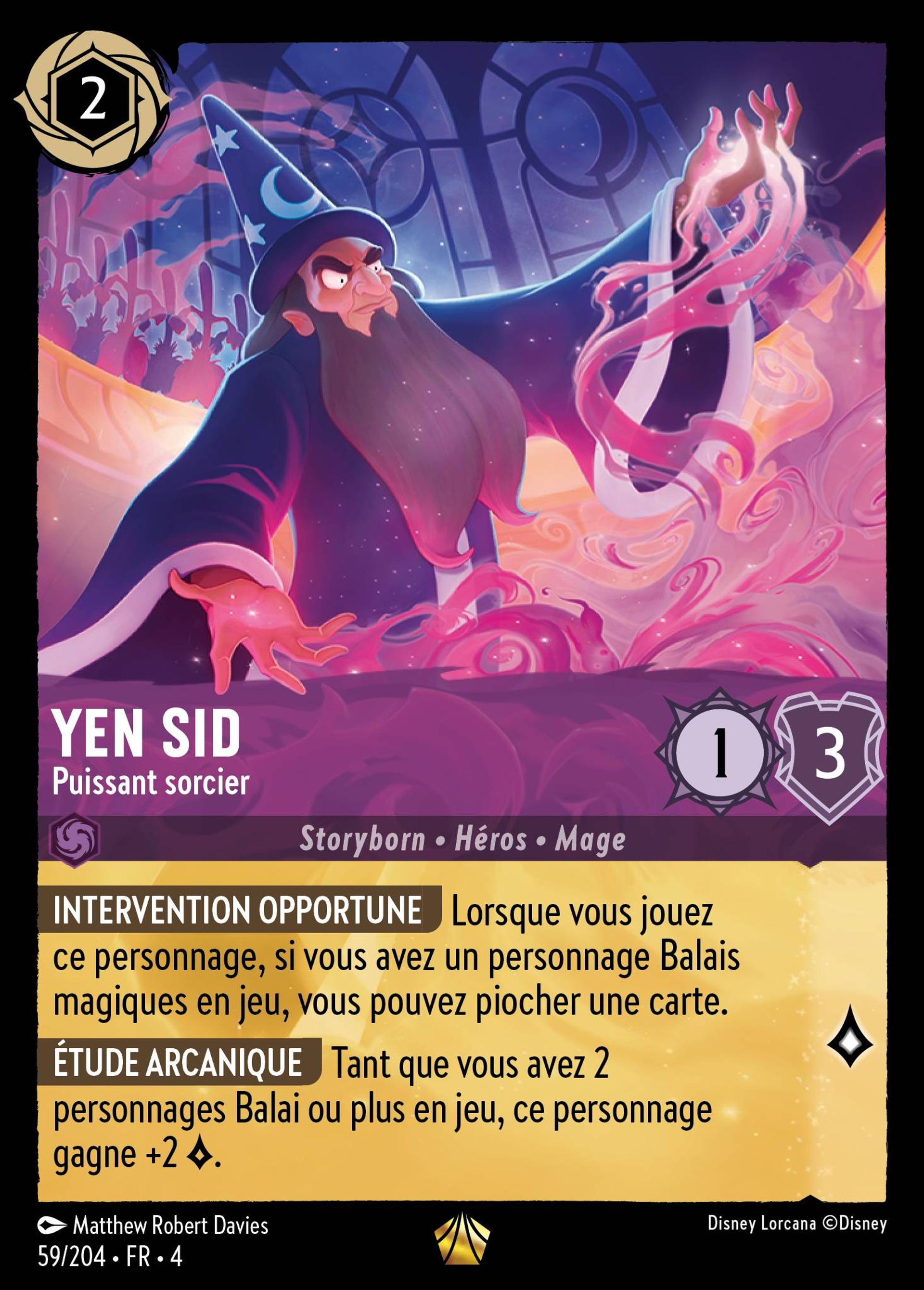 Yen Sid - Puissant sorcier — Ursula's Return — Lorcana