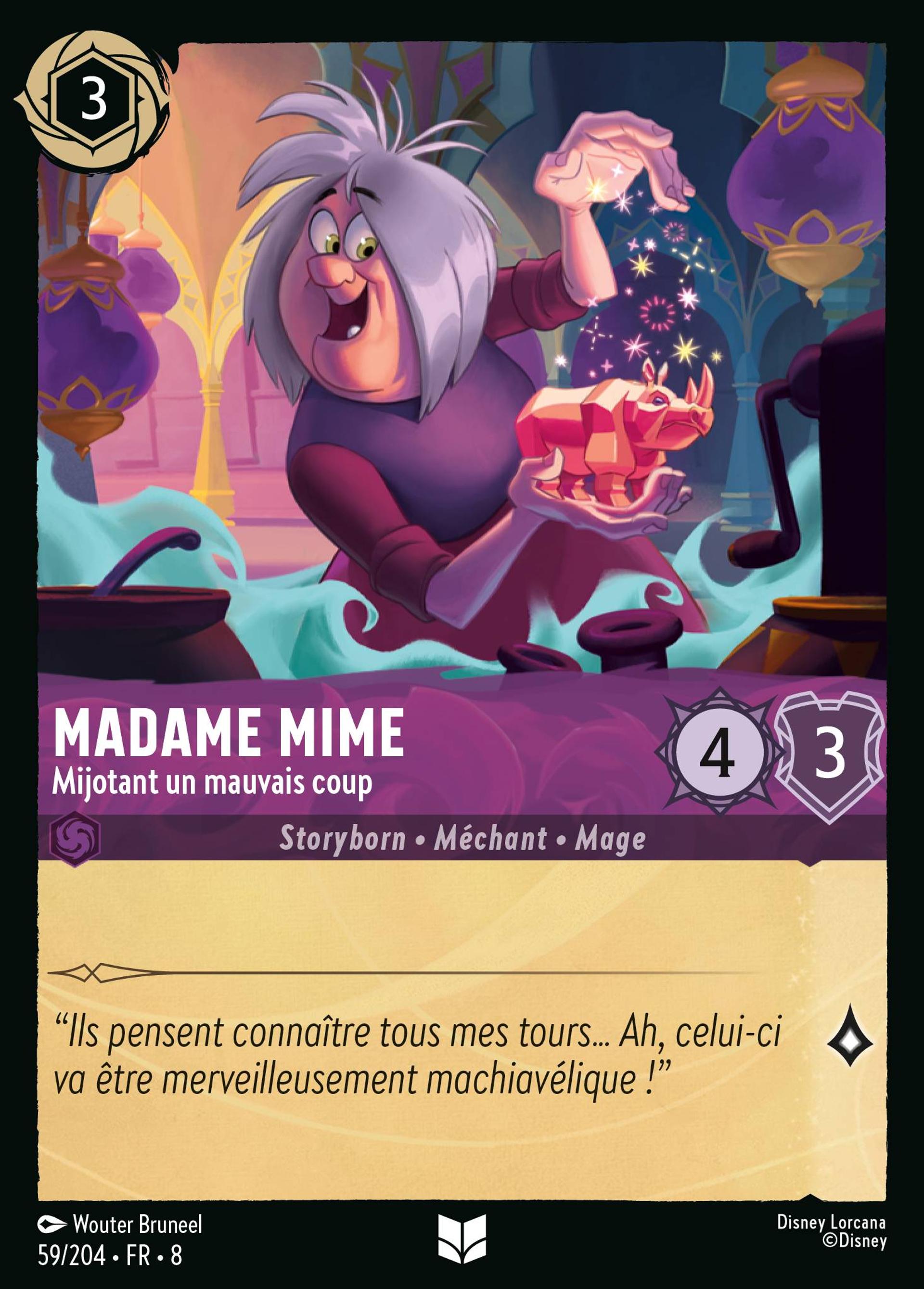 Madame Mime - Mijotant un mauvais coup — The Reign of Jafar — Lorcana