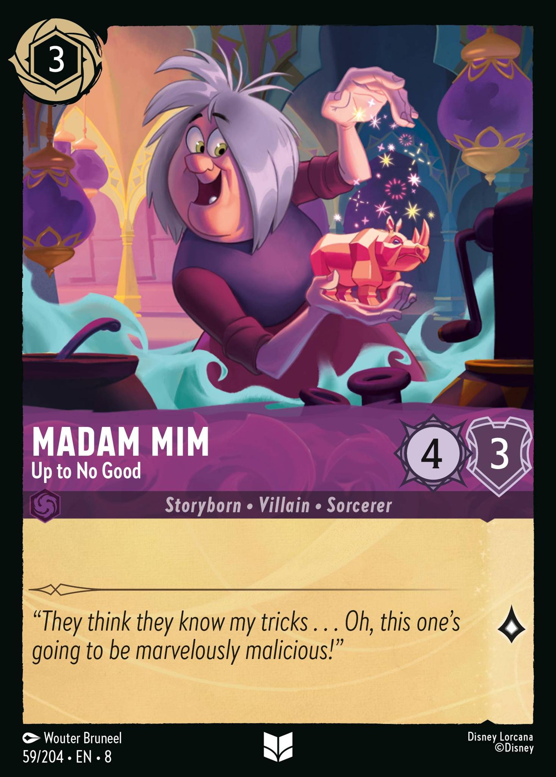 Madame Mime - Mijotant un mauvais coup — The Reign of Jafar — Lorcana