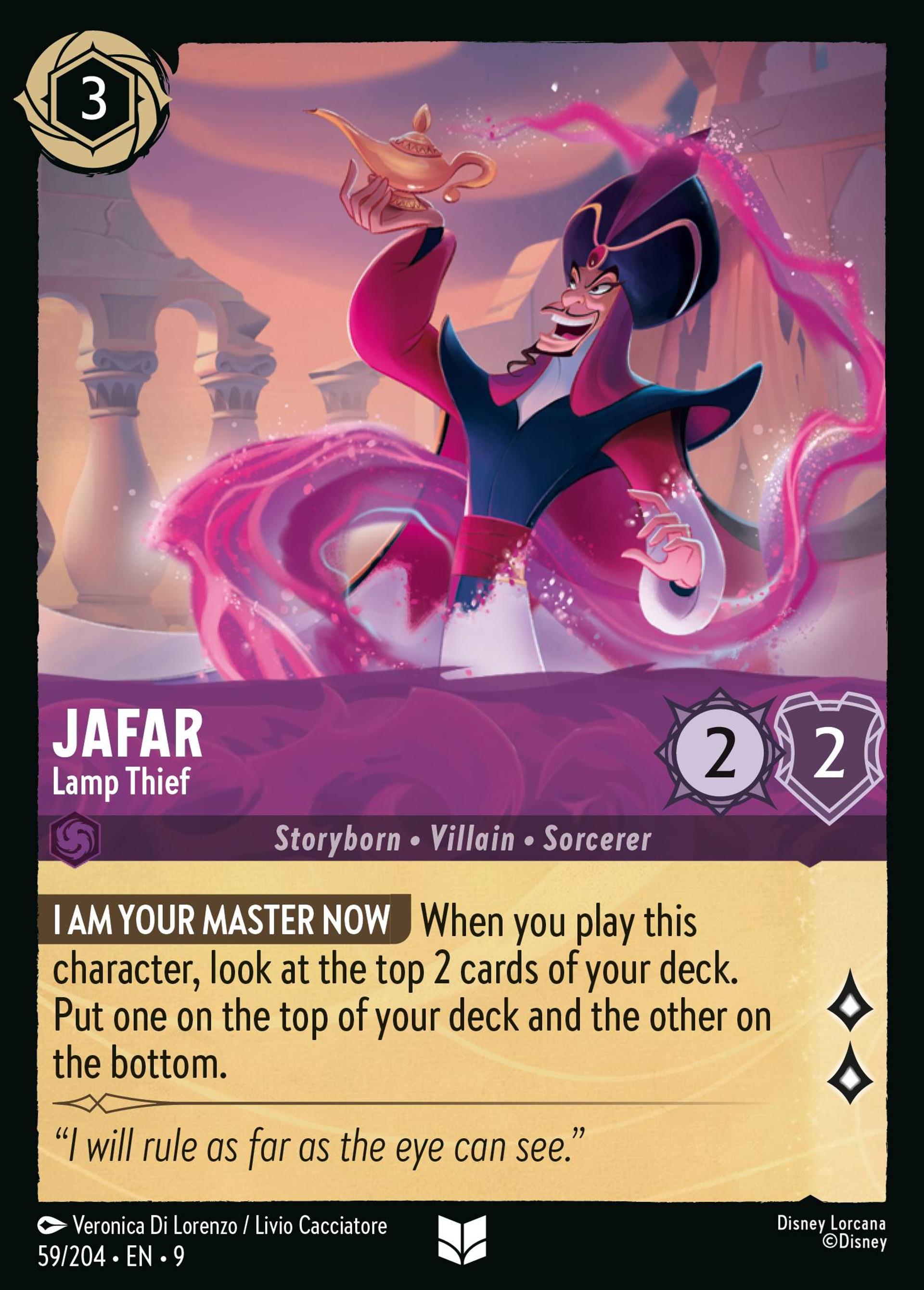 Jafar - Lamp Thief — Fabled — Lorcana