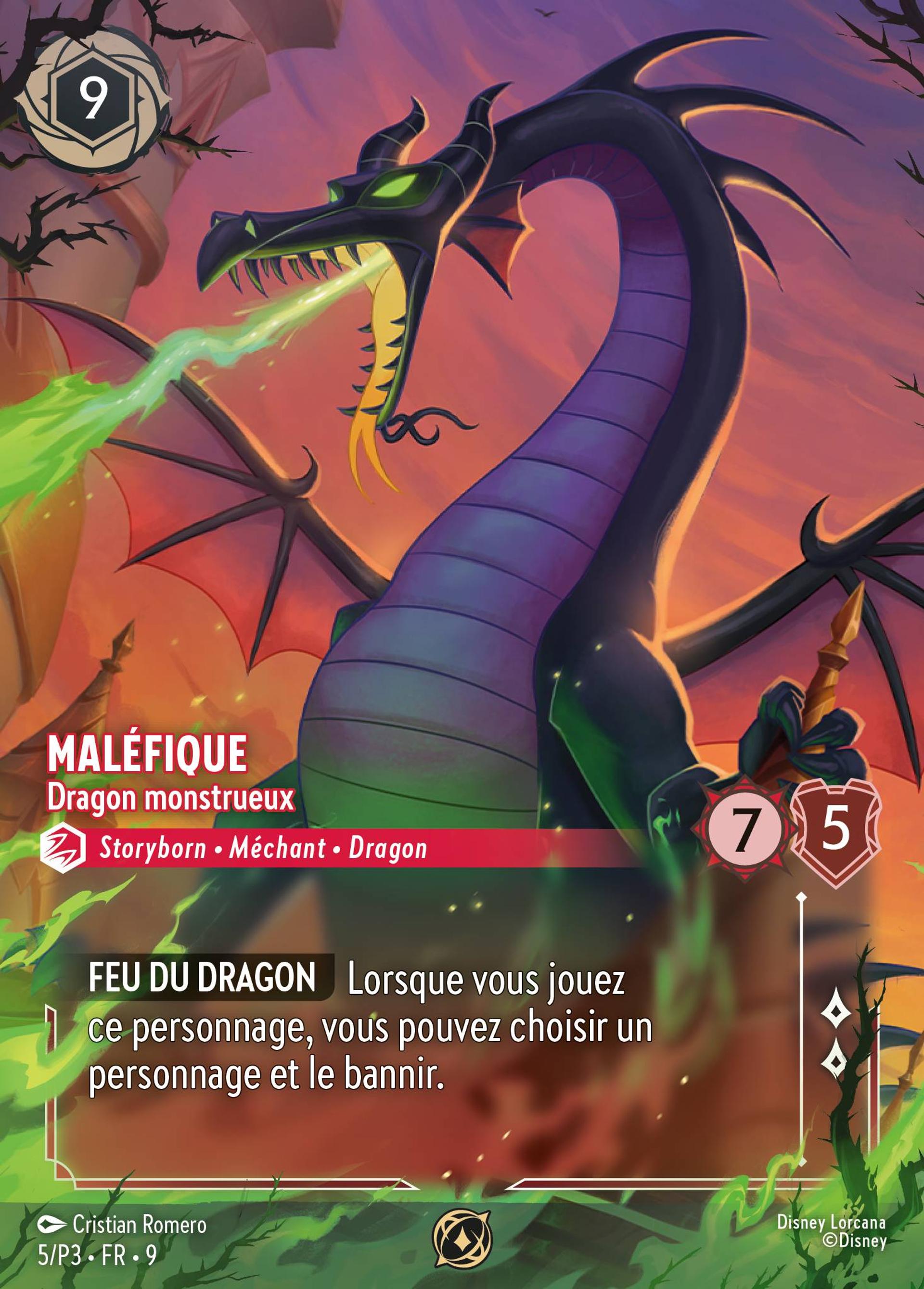 Maléfique - Dragon monstrueux — Promos - Year 3 — Lorcana