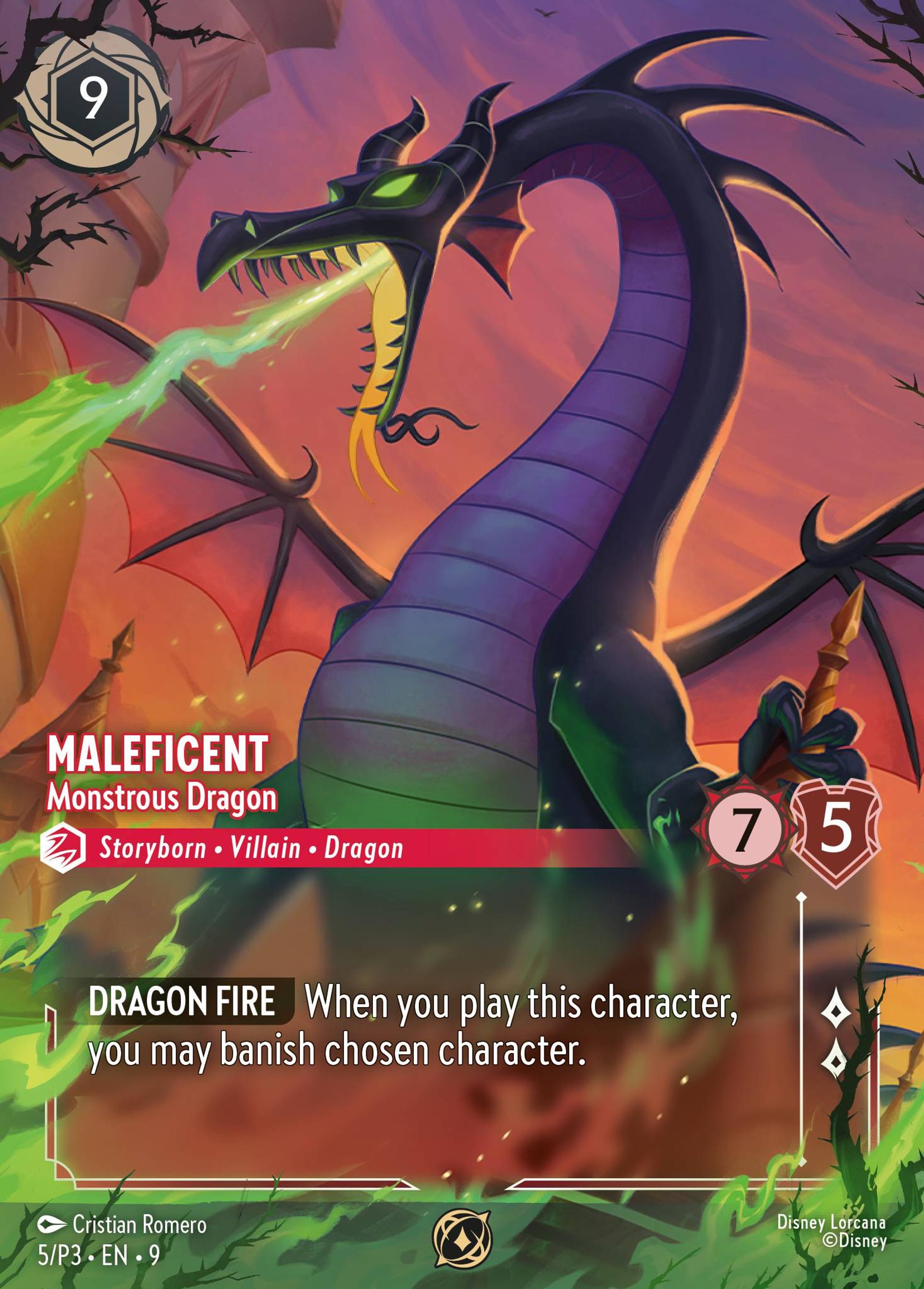 Maleficent - Monstrous Dragon — Promos - Year 3 — Lorcana