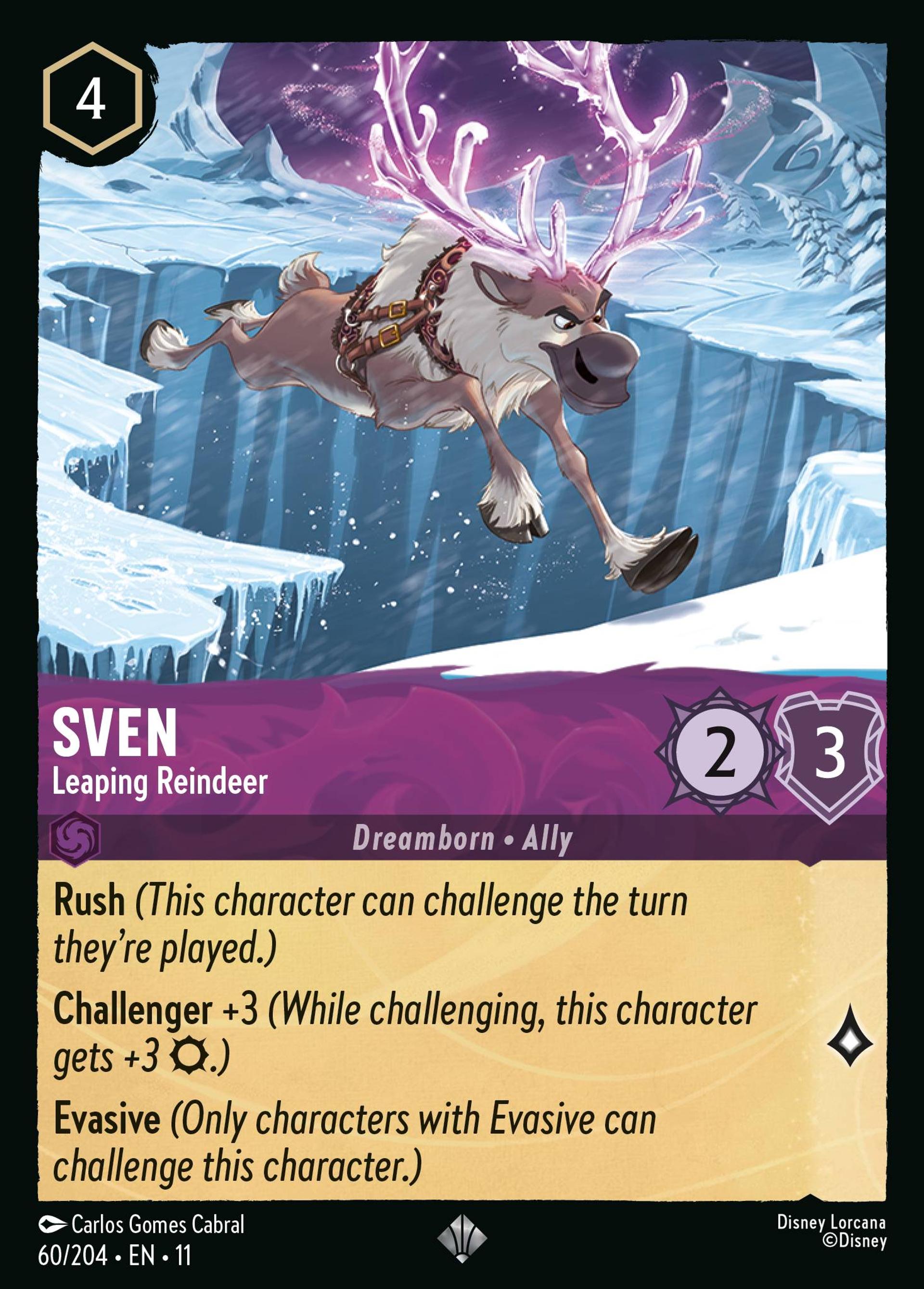 Sven - Leaping Reindeer — Winterspell — Lorcana