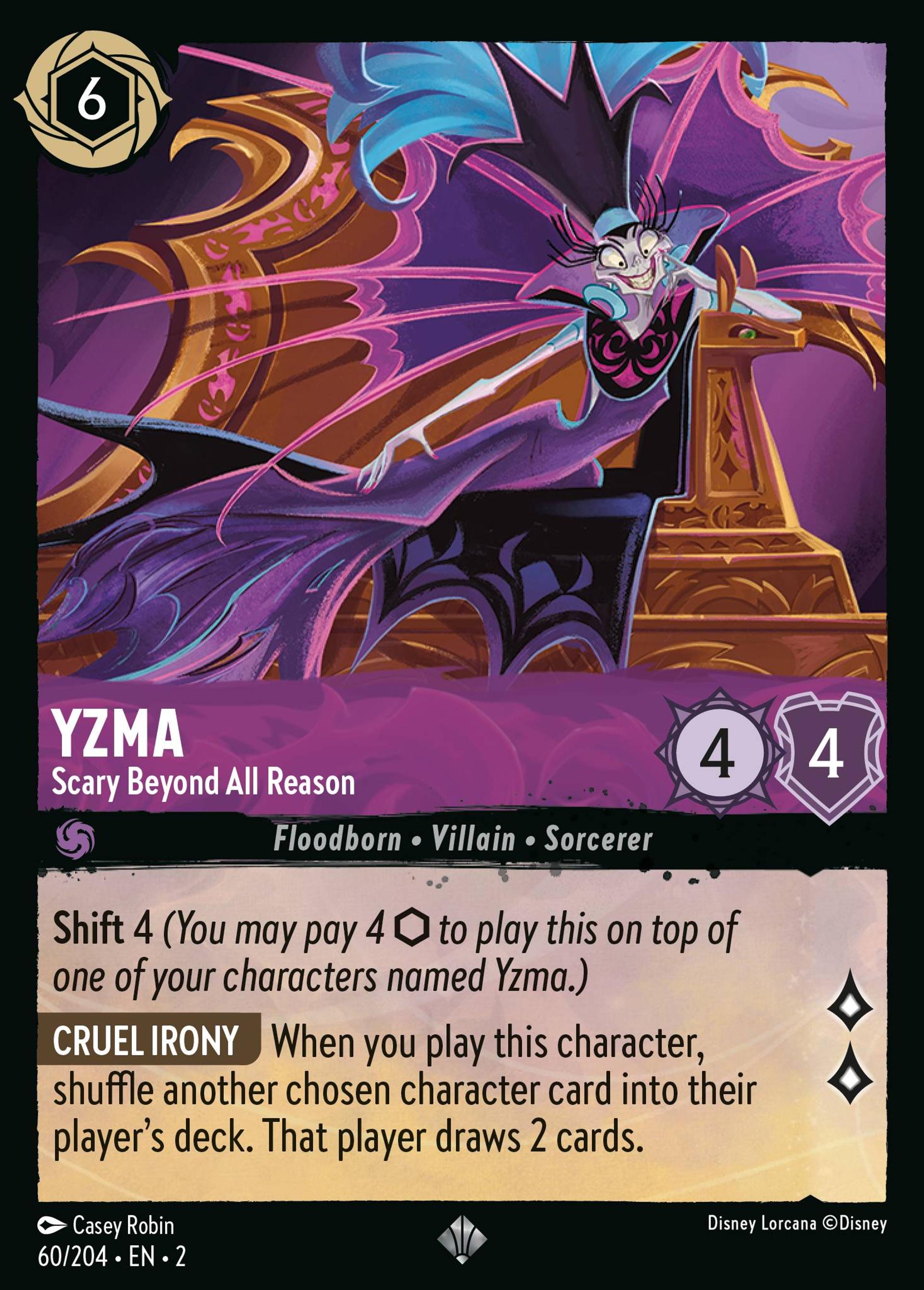 Yzma - Scary Beyond All Reason — Rise of the Floodborn — Lorcana