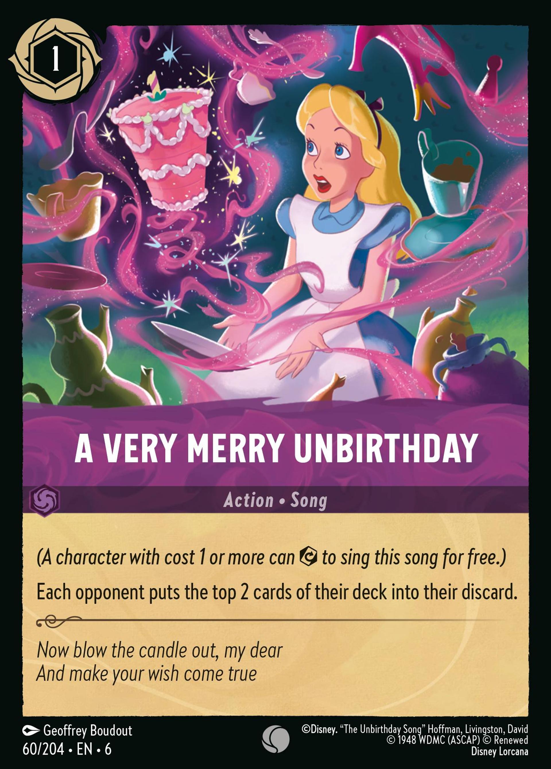A Very Merry Unbirthday — Azurite Sea — Lorcana