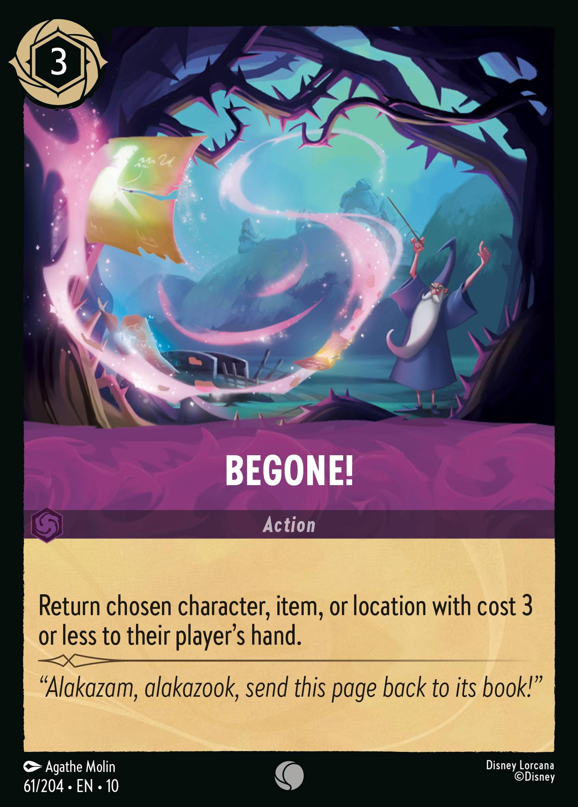 Begone! — Whispers in the Well — Lorcana
