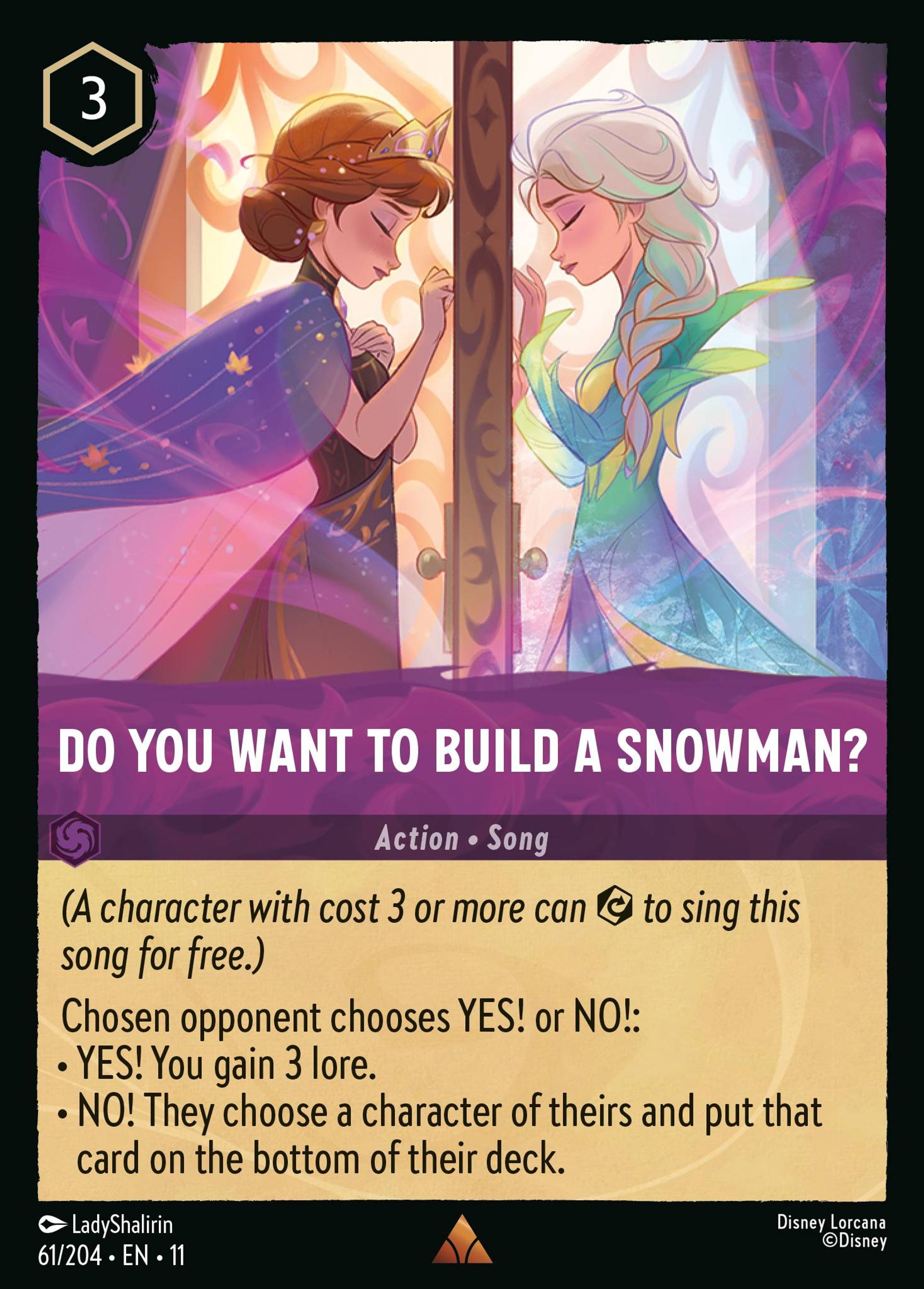 Do You Want to Build A Snowman? — Winterspell — Lorcana