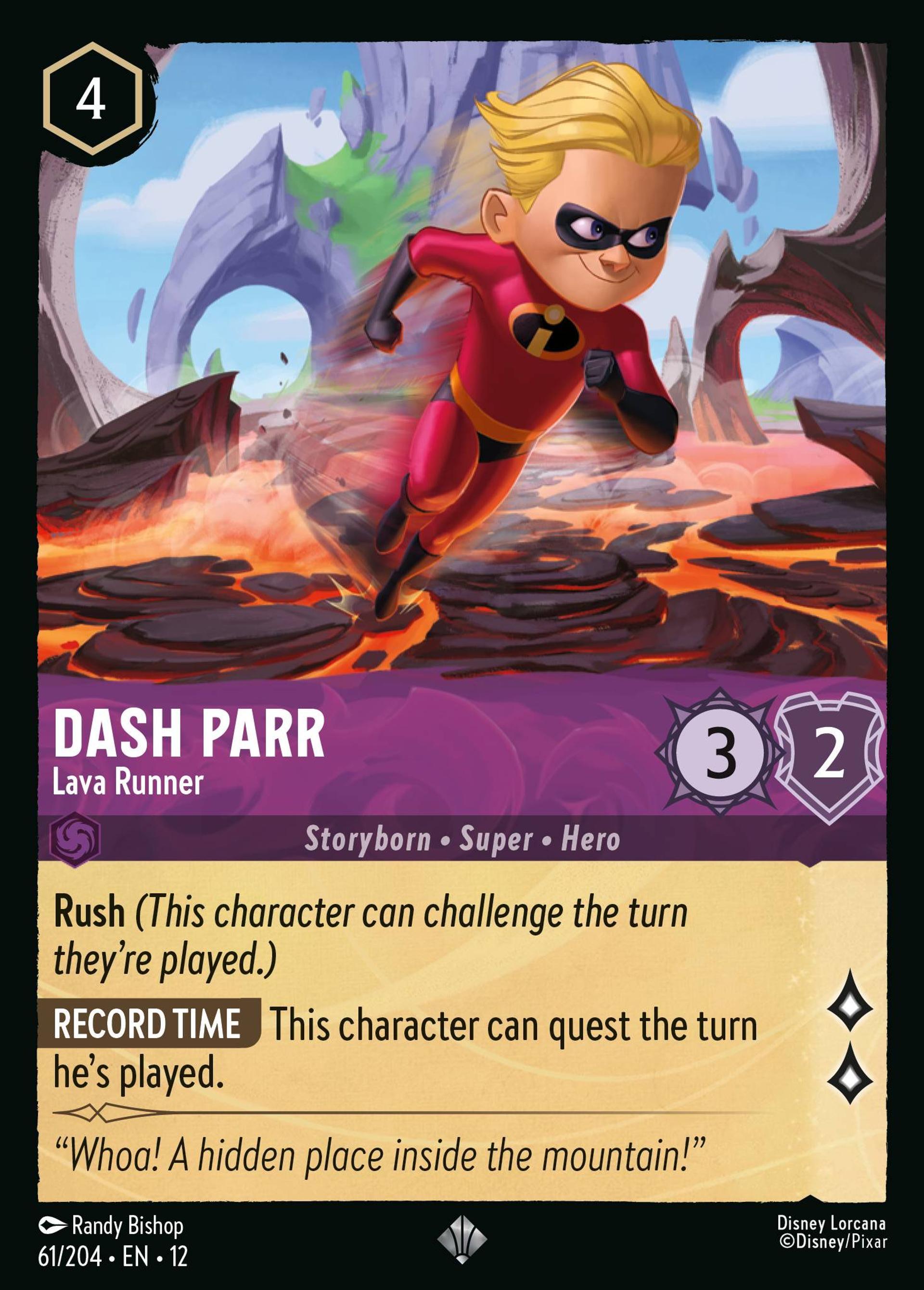 Dash Parr - Lava Runner — Wilds Unknown — Lorcana