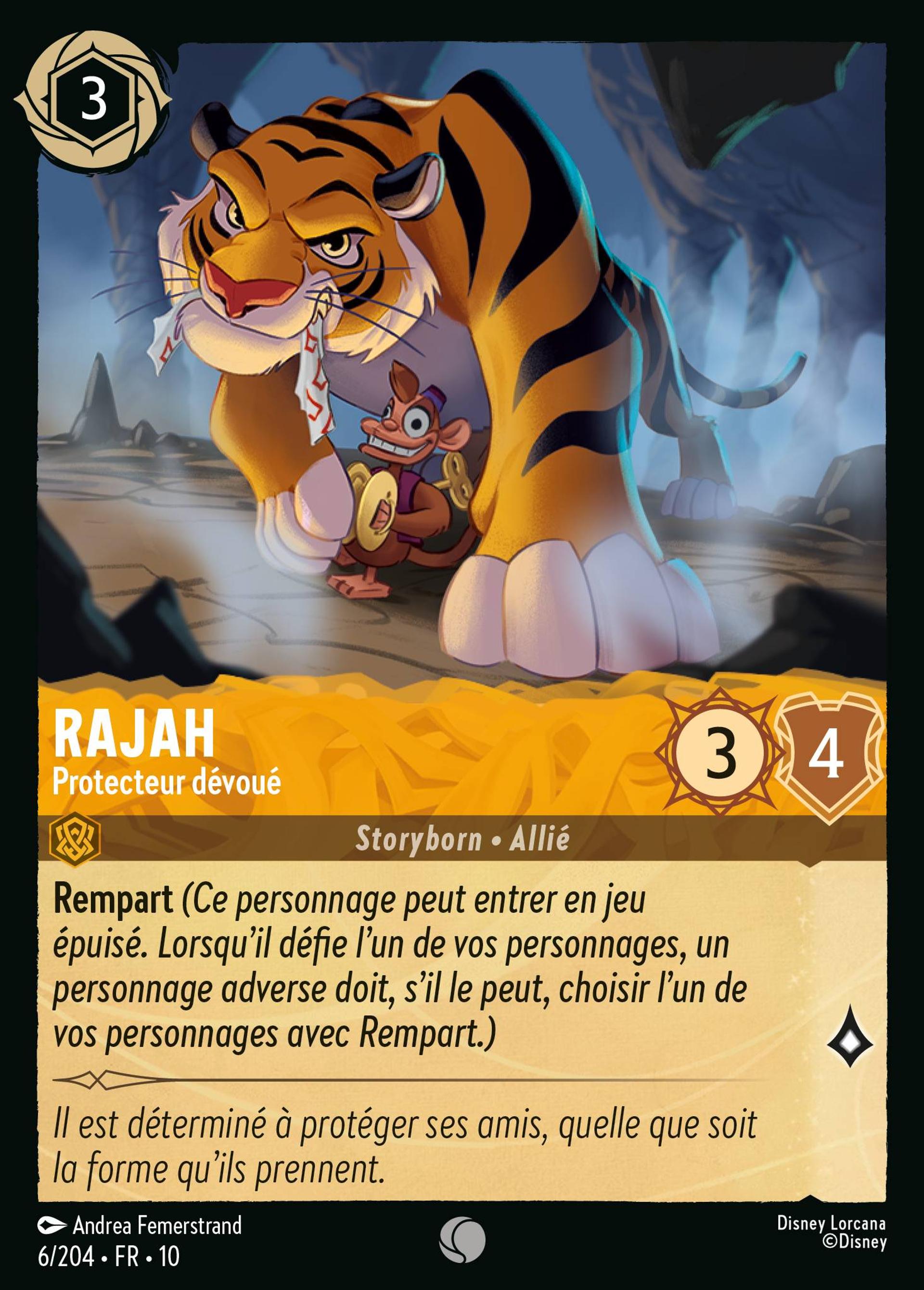 Rajah - Protecteur dévoué — Whispers in the Well — Lorcana