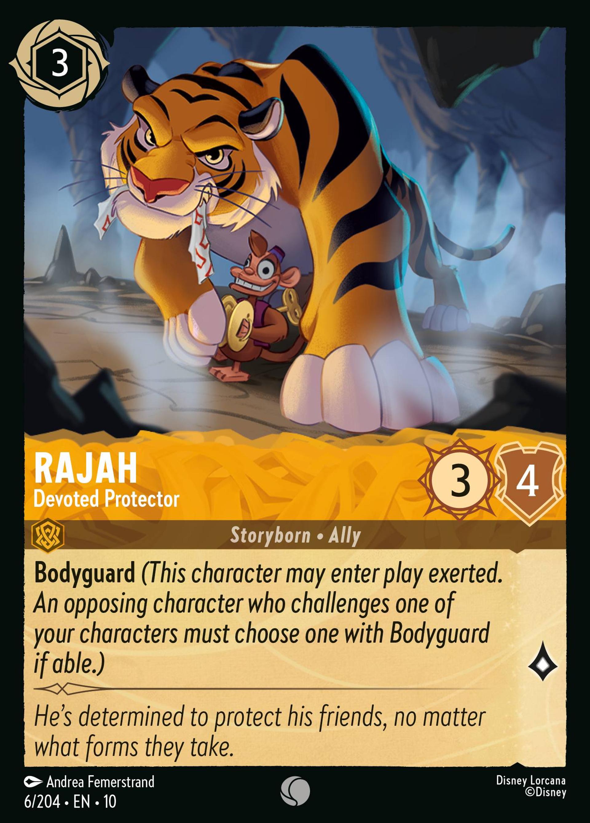 Rajah - Devoted Protector — Whispers in the Well — Lorcana