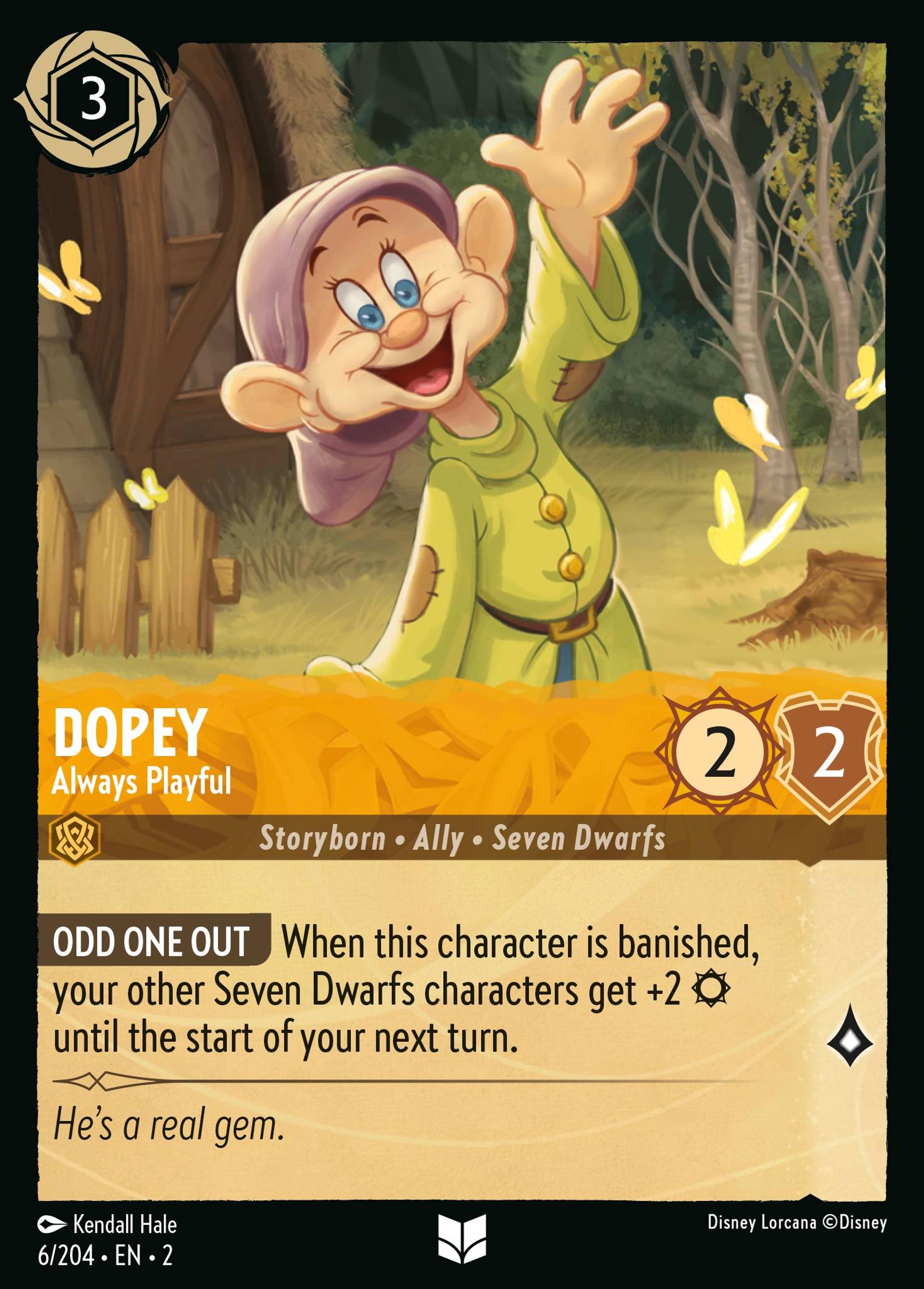 Dopey - Always Playful — Rise of the Floodborn — Lorcana