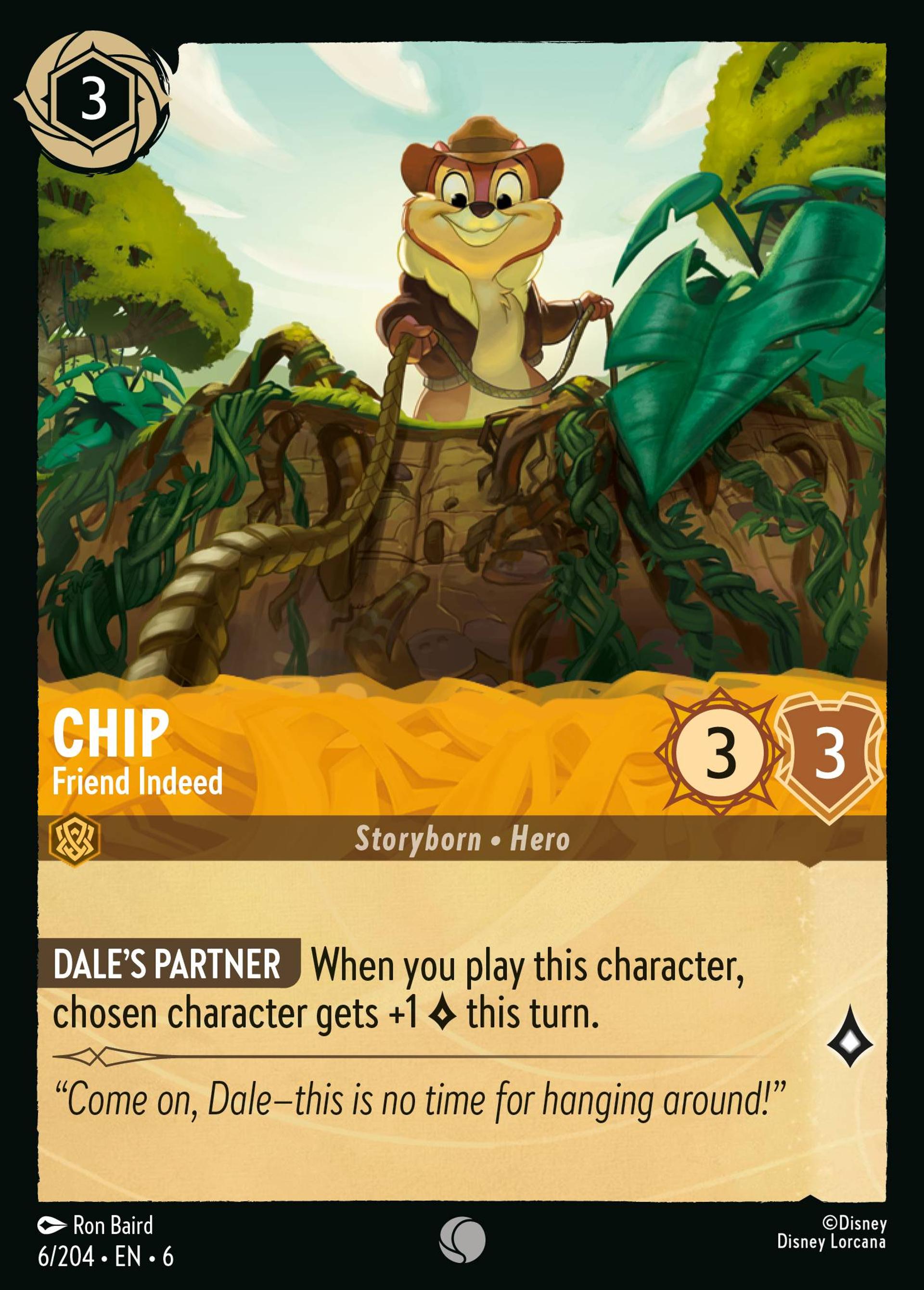 Chip - Friend Indeed — Azurite Sea — Lorcana