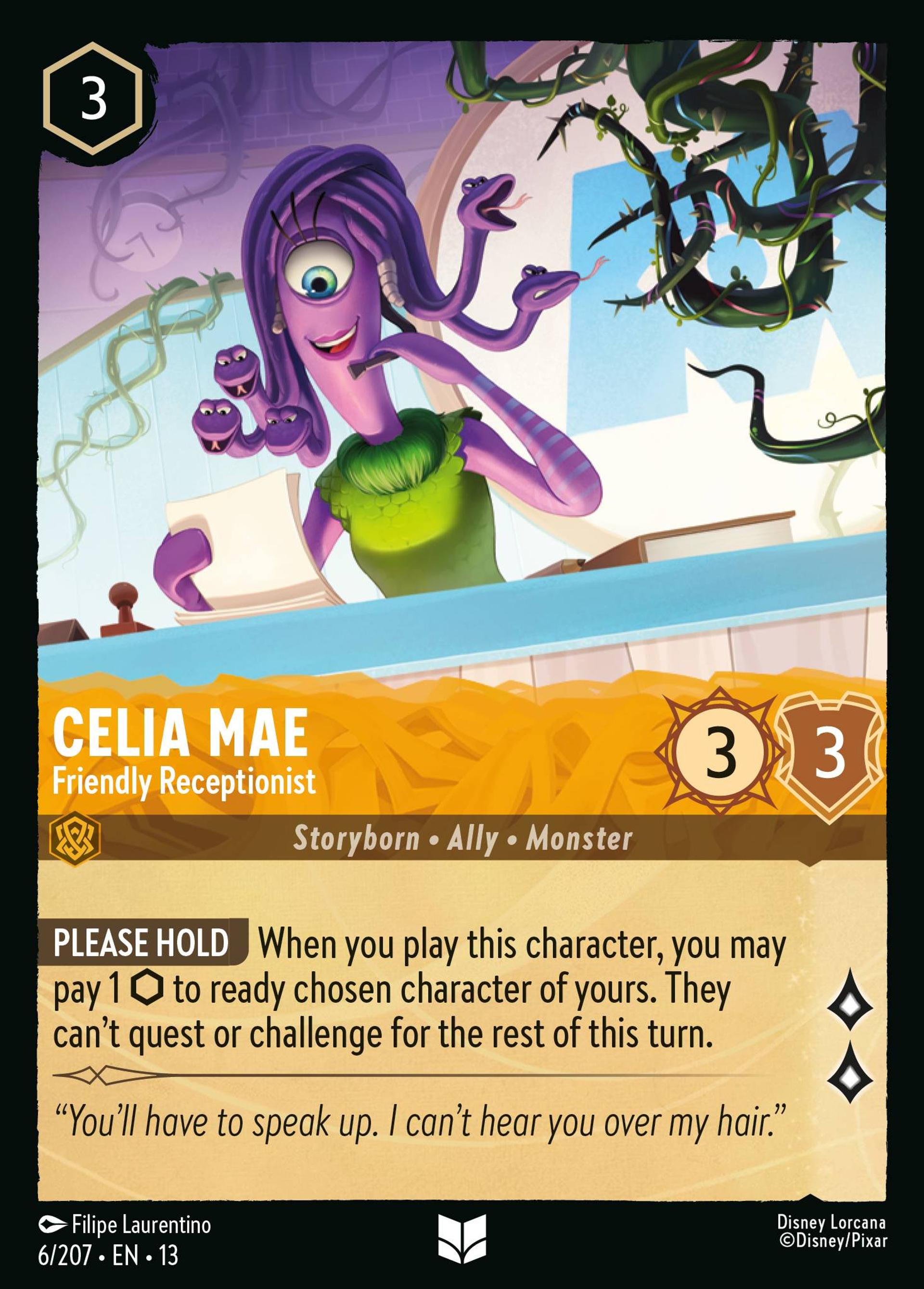 Celia Mae - Friendly Receptionist — Attack of the Vine! — Lorcana
