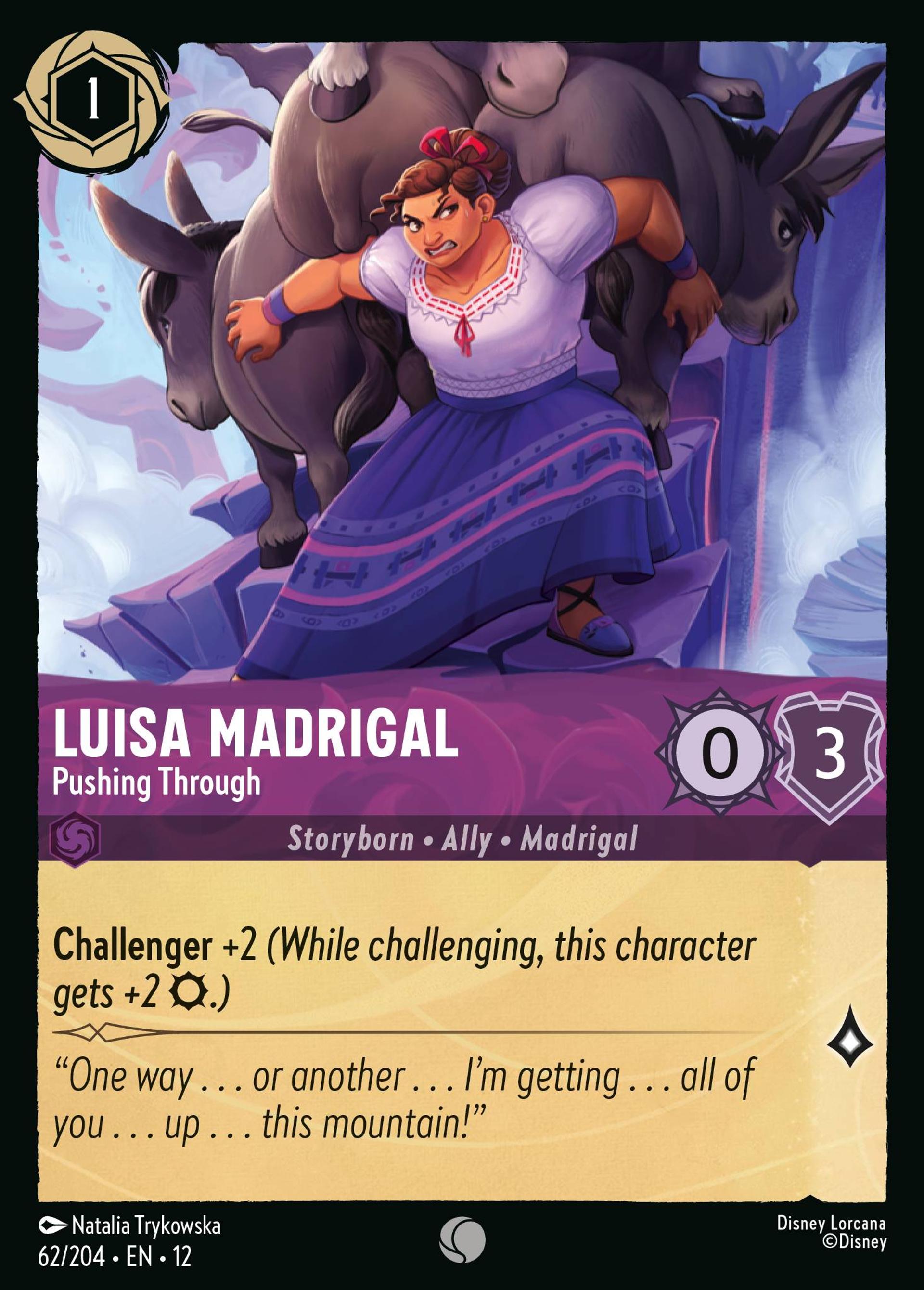 Luisa Madrigal - Pushing Through — Wilds Unknown — Lorcana