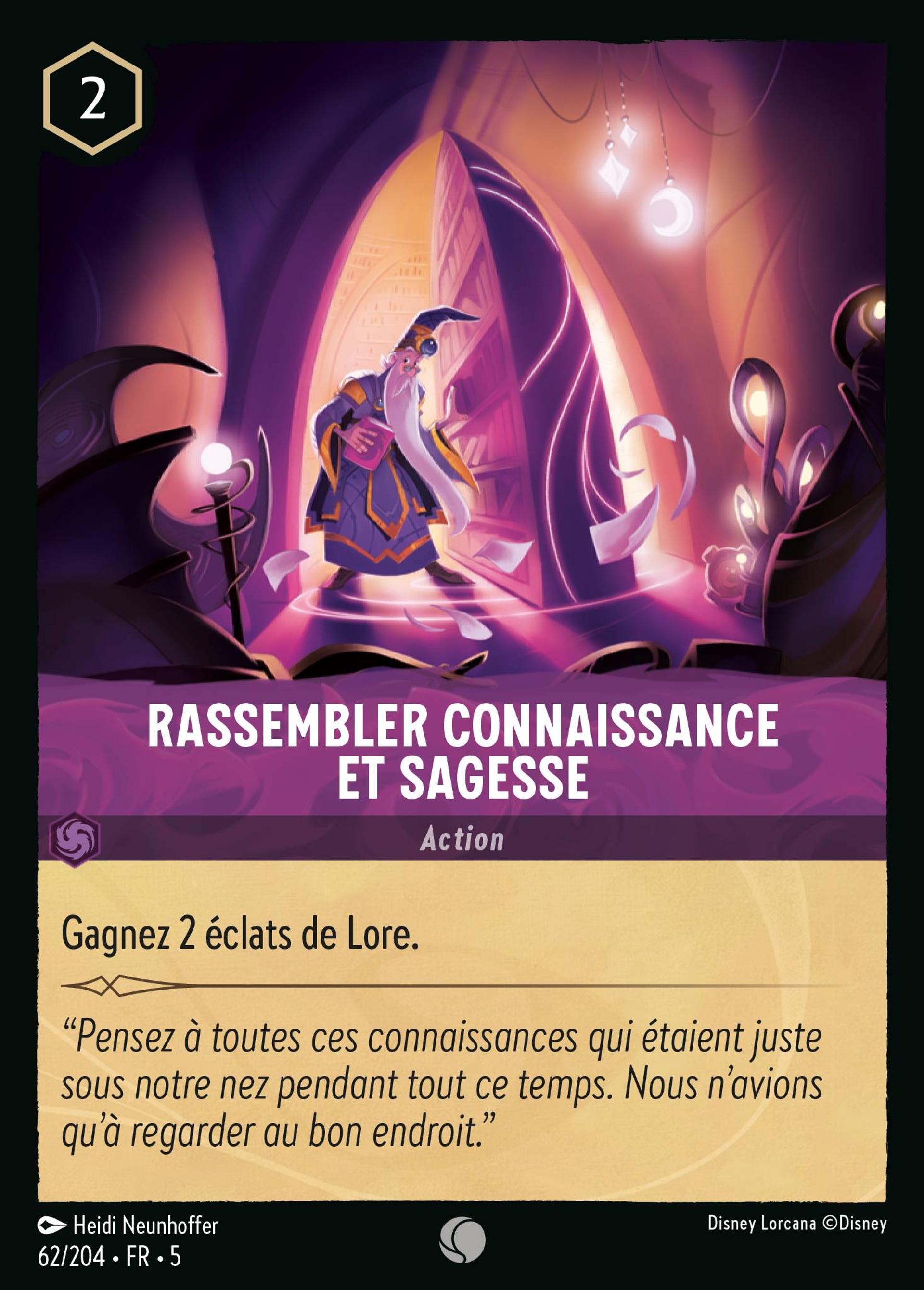 Rassembler Connaissance et Sagesse — Shimmering Skies — Lorcana