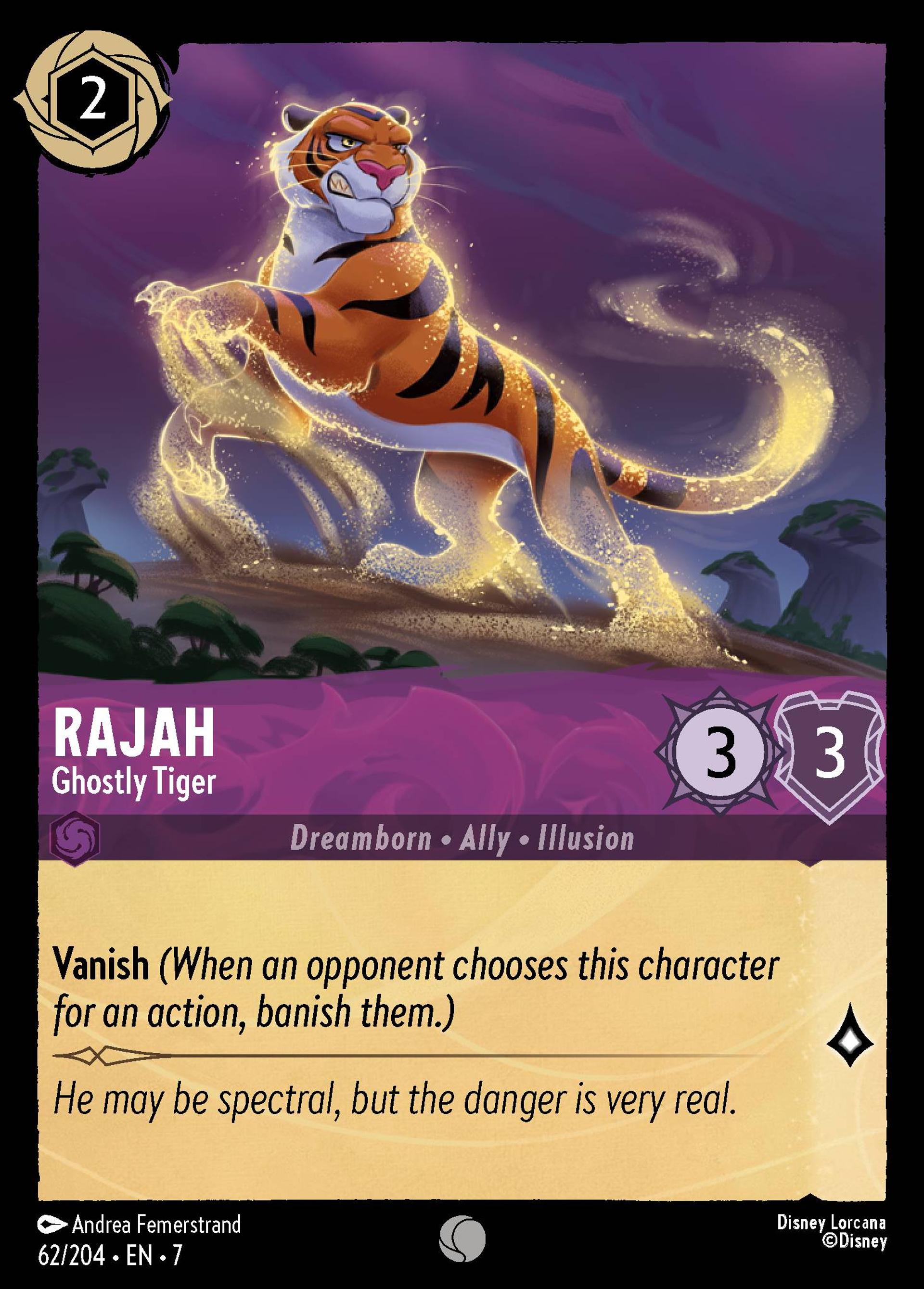 Rajah - Tigre fantomatique — Archazia's Island — Lorcana