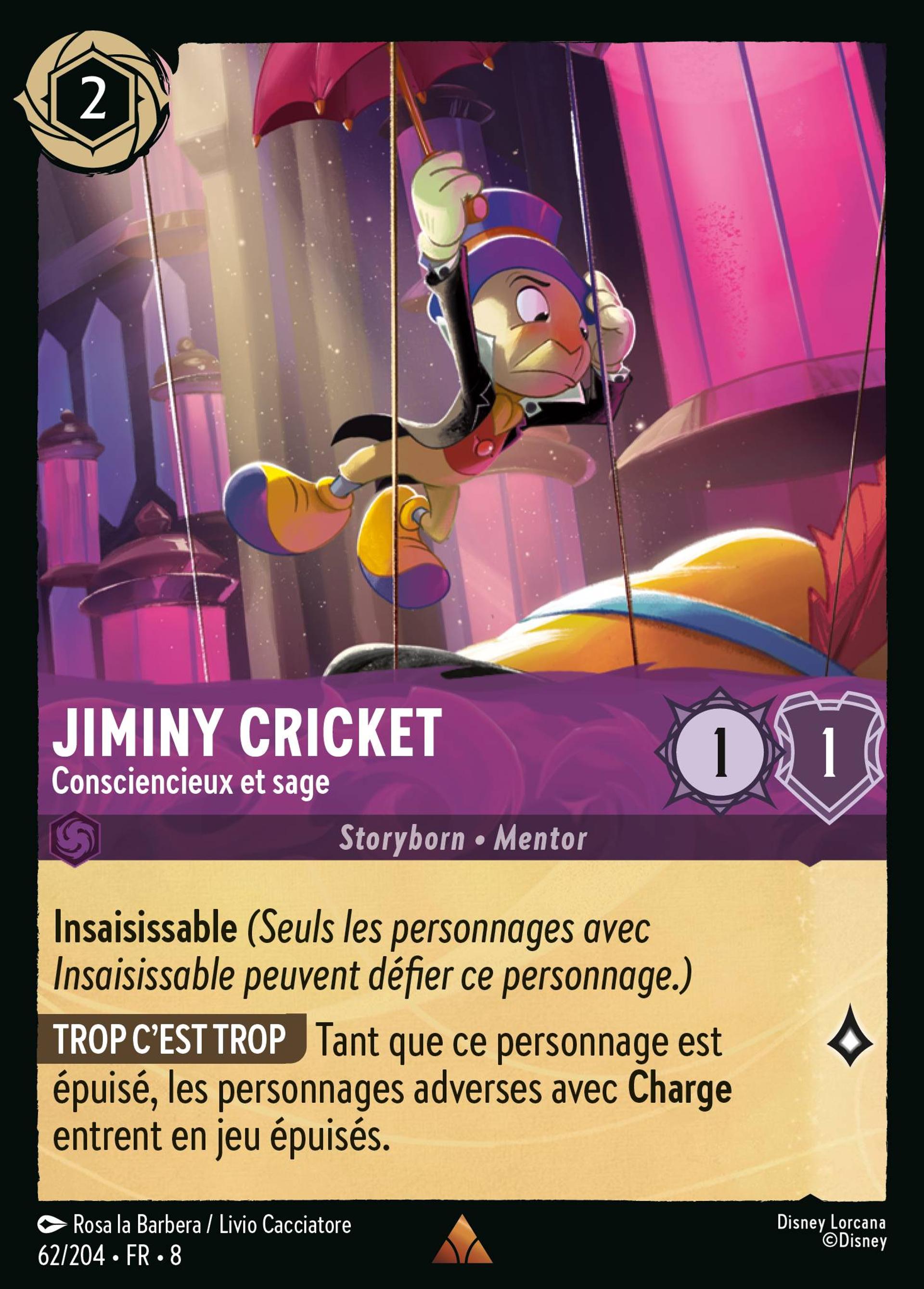 Jiminy Cricket - Consciencieux et sage — The Reign of Jafar — Lorcana