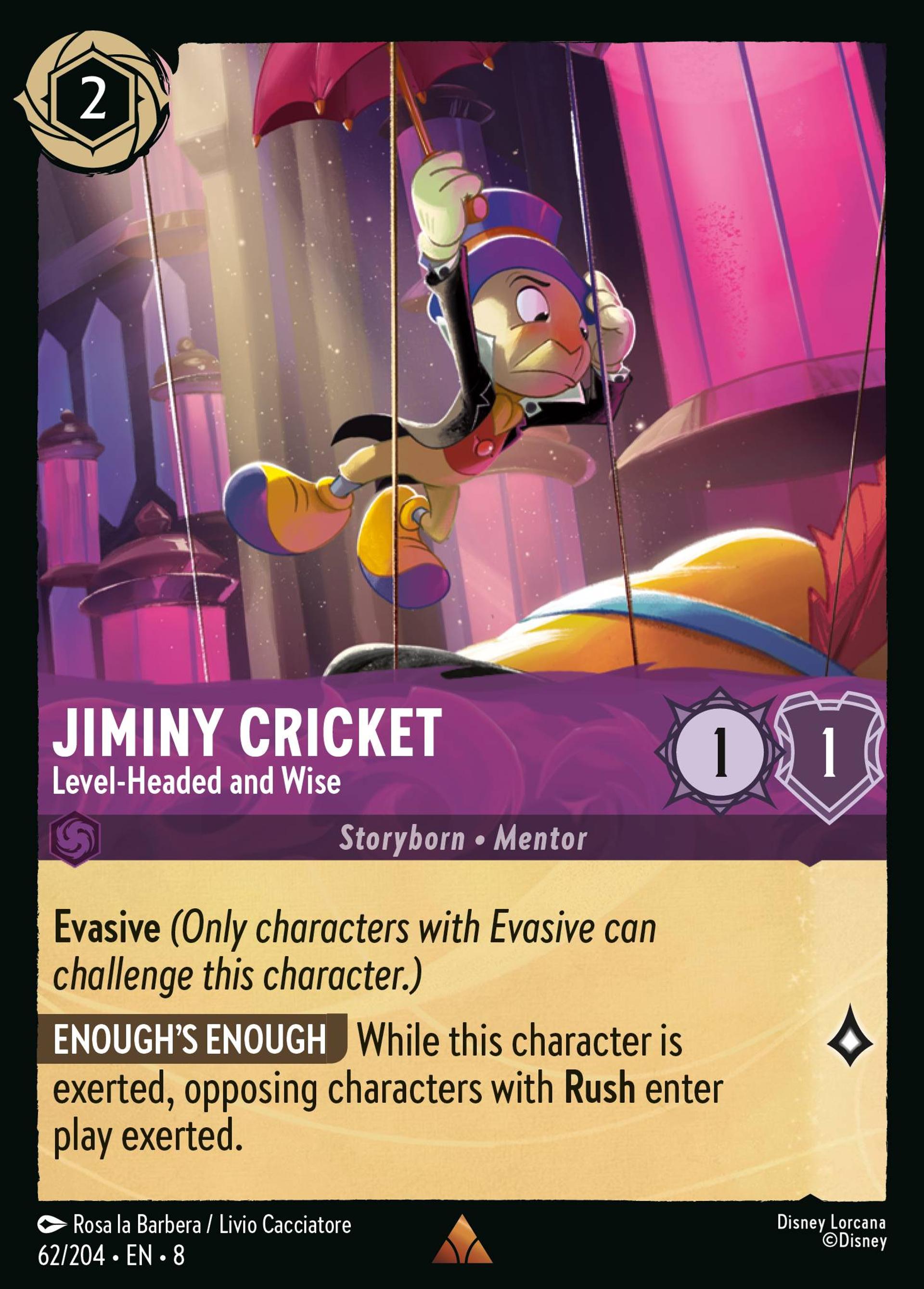 Jiminy Cricket - Consciencieux et sage — The Reign of Jafar — Lorcana