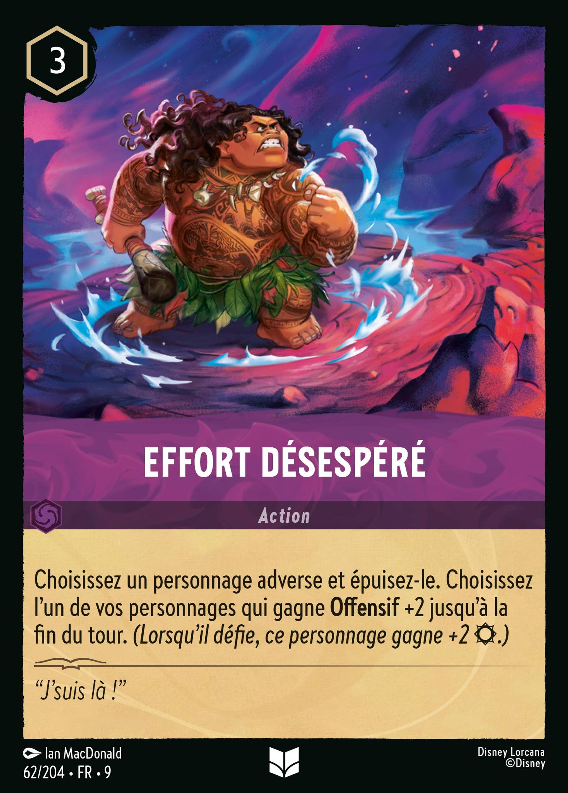Effort désespéré — Fabled — Lorcana