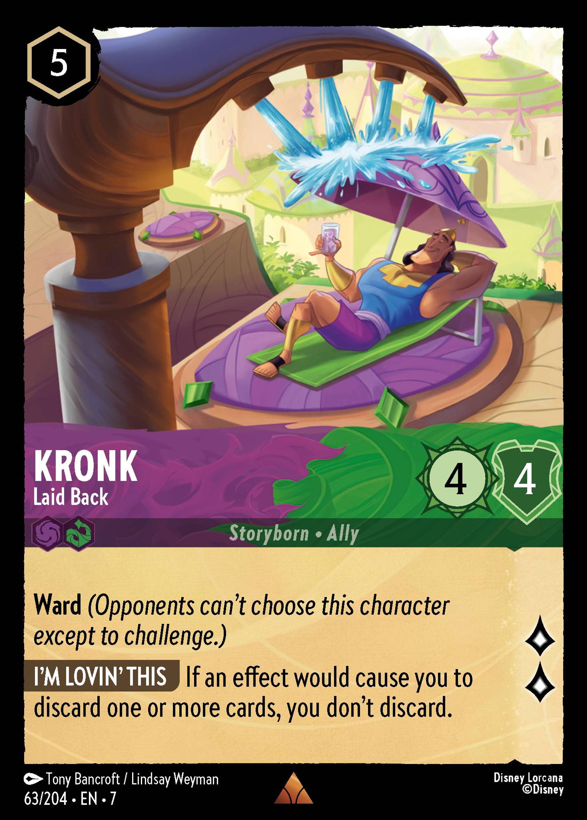 Kronk - Laid Back — Archazia's Island — Lorcana