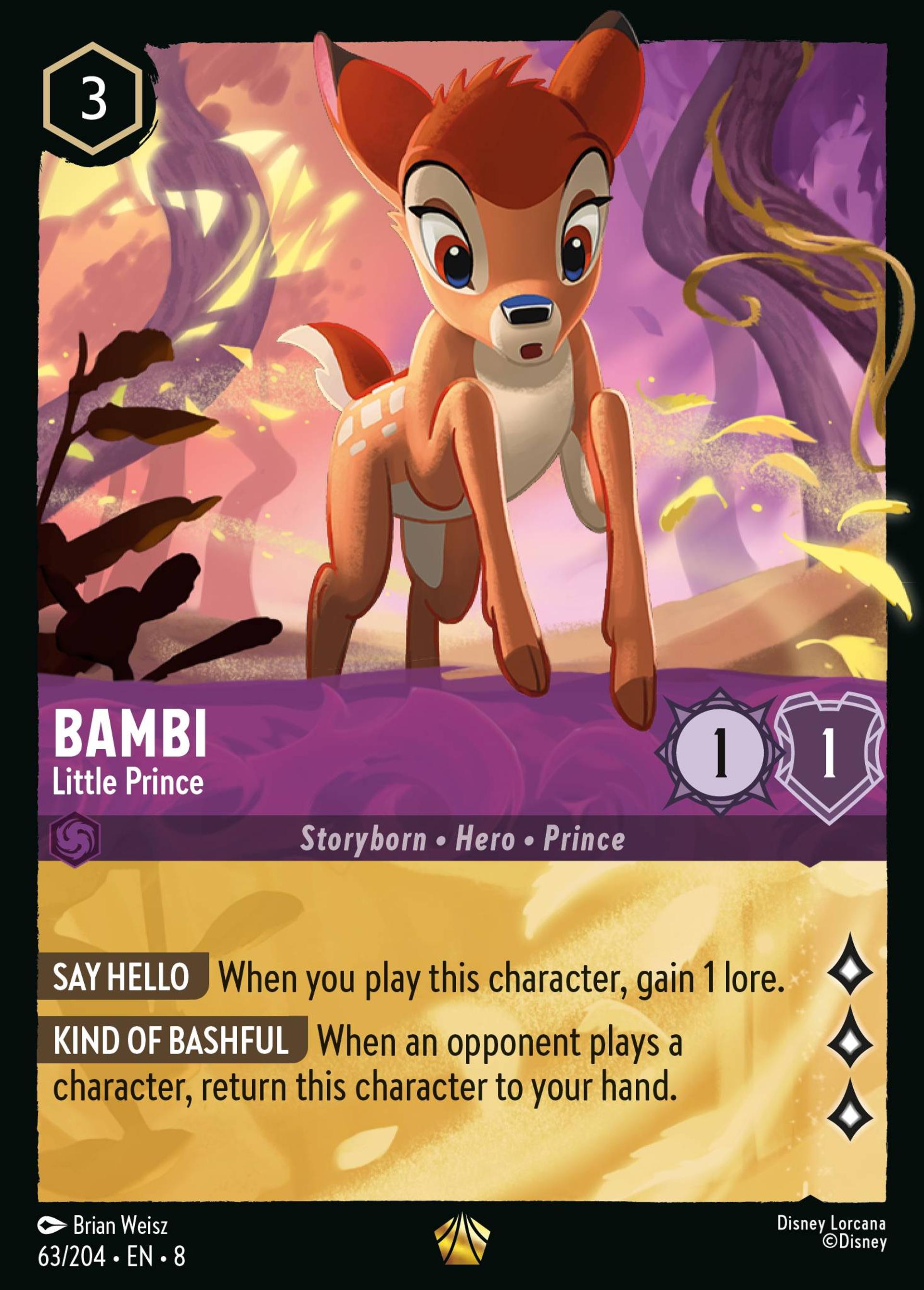 Bambi - Petit prince — The Reign of Jafar — Lorcana