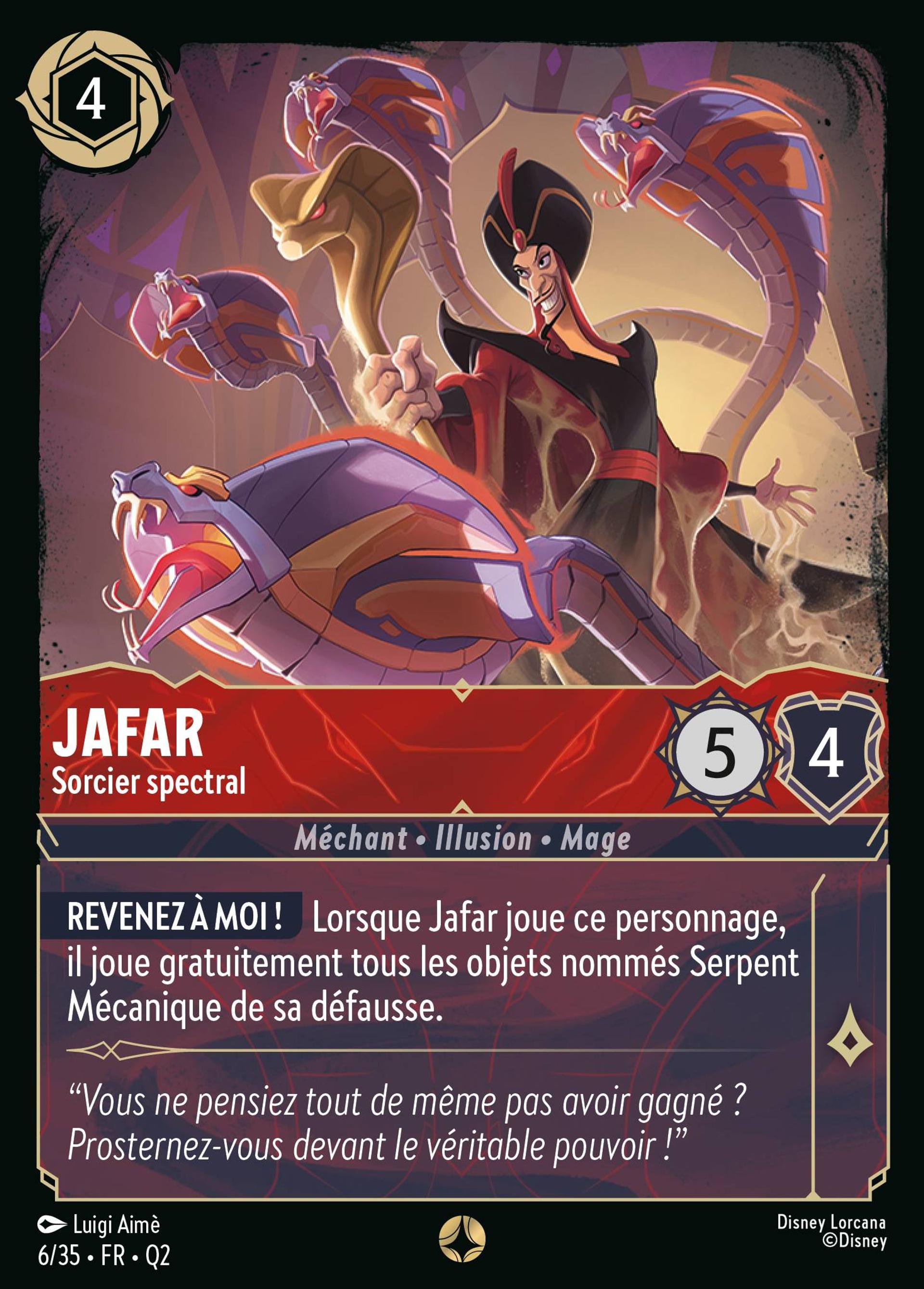 Jafar - Sorcier spectral — Illumineer's Quest: Palace Heist — Lorcana