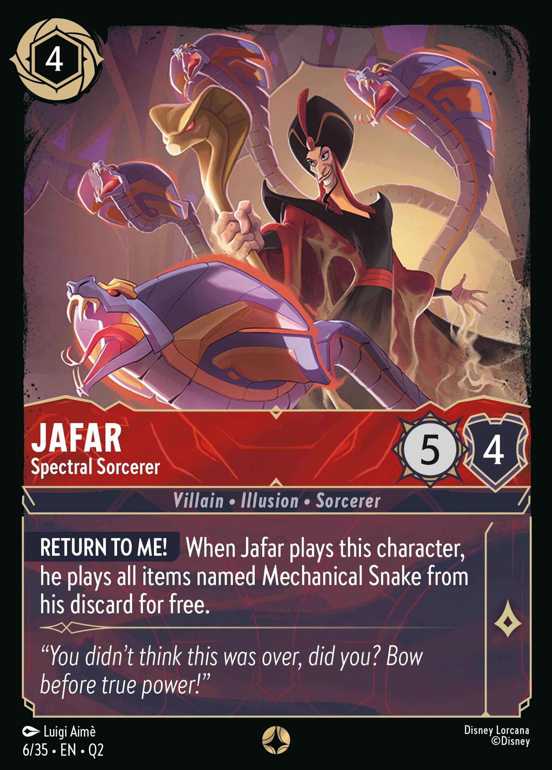 Jafar - Spectral Sorcerer — Illumineer's Quest: Palace Heist — Lorcana