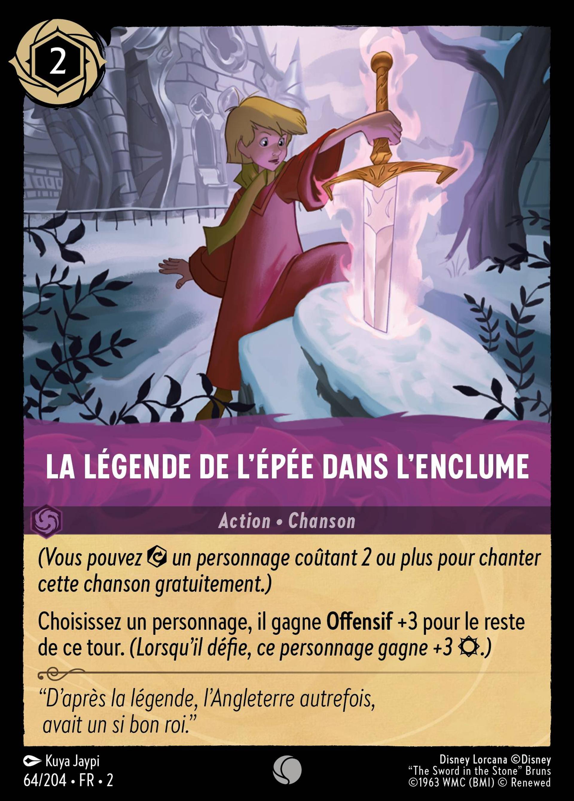 La légende de l'épée dans l'enclume — Rise of the Floodborn — Lorcana