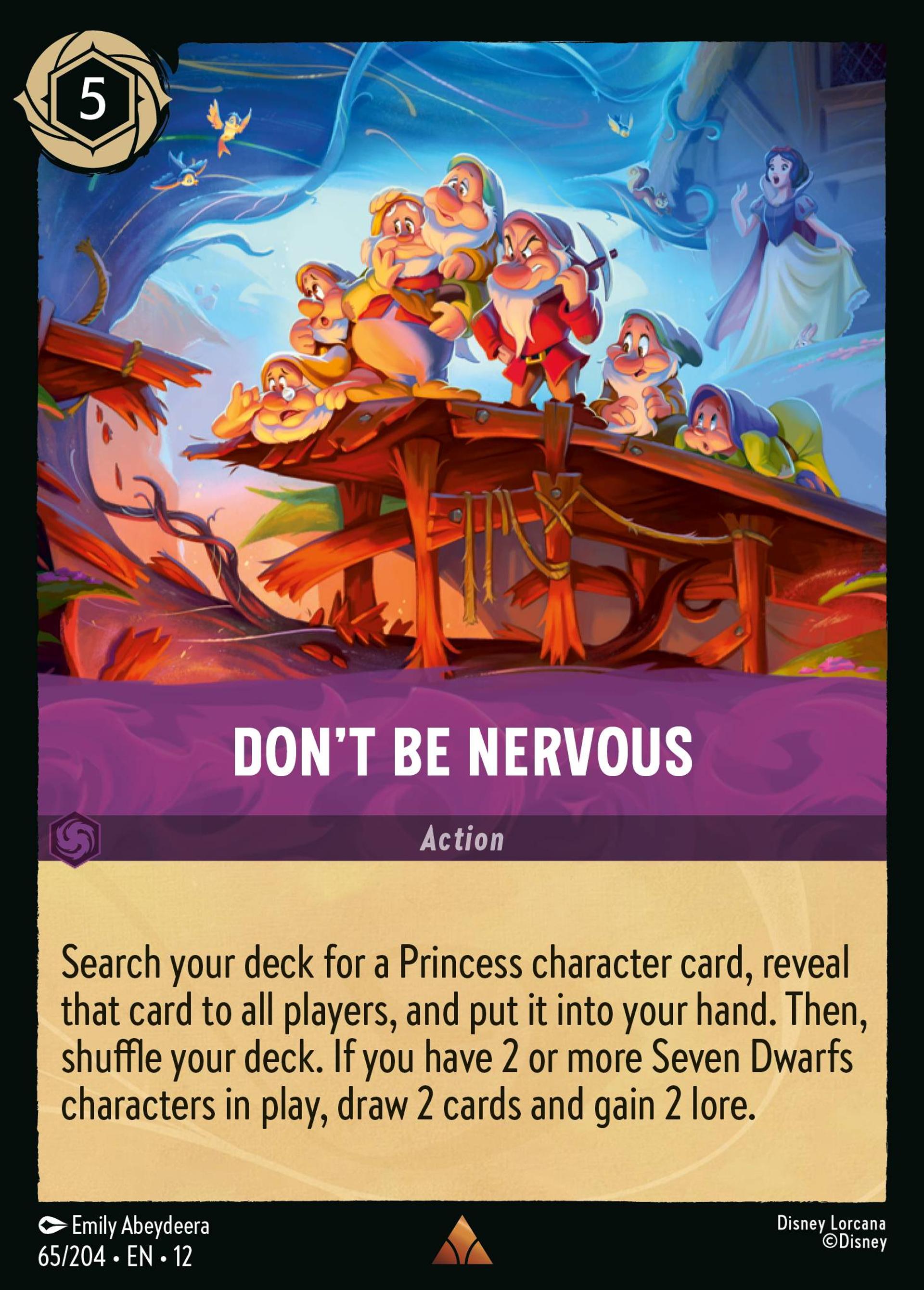 Don't Be Nervous — Wilds Unknown — Lorcana
