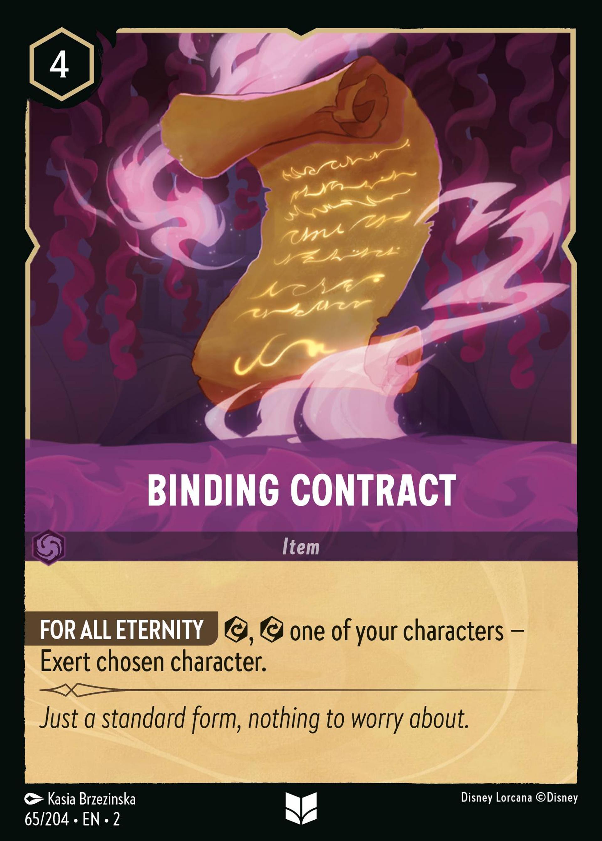Binding Contract — Rise of the Floodborn — Lorcana