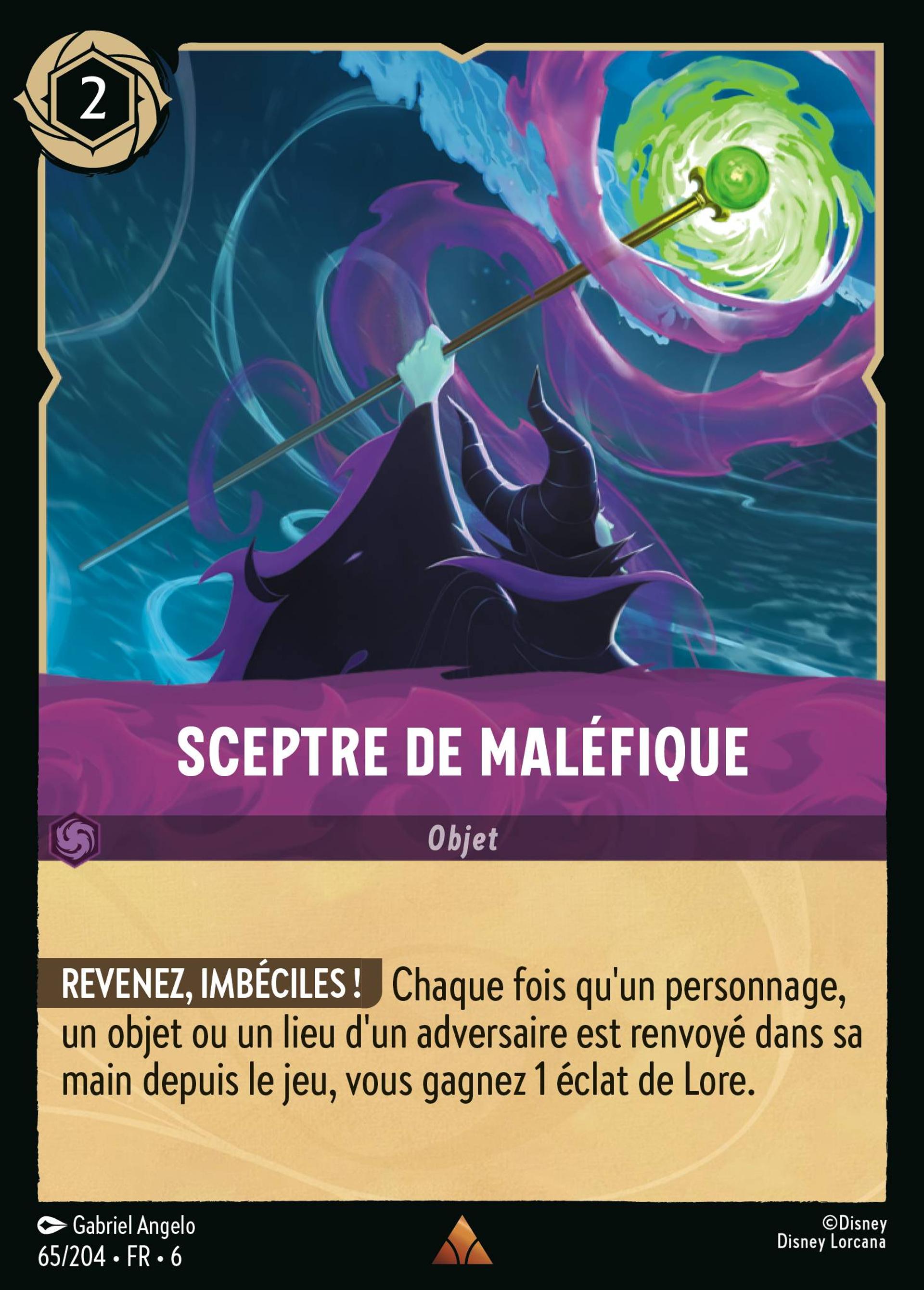 Sceptre de Maléfique — Azurite Sea — Lorcana