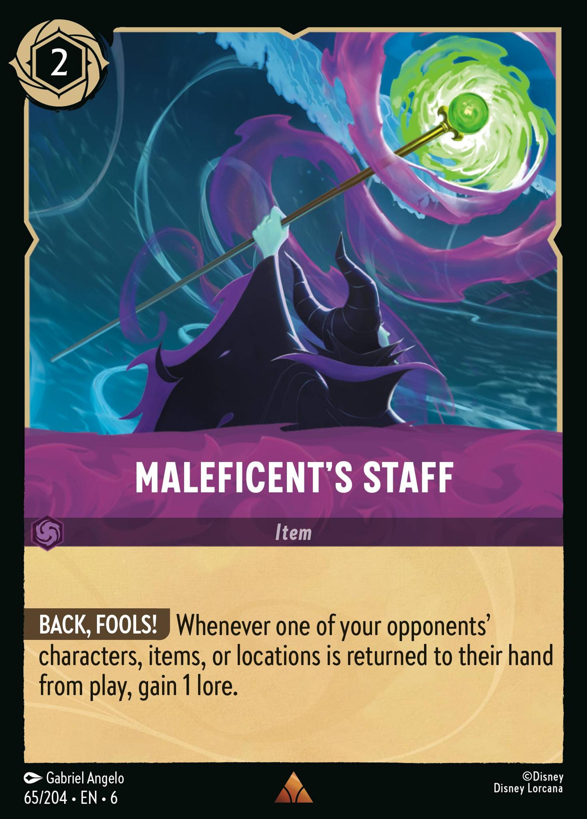 Maleficent's Staff — Azurite Sea — Lorcana