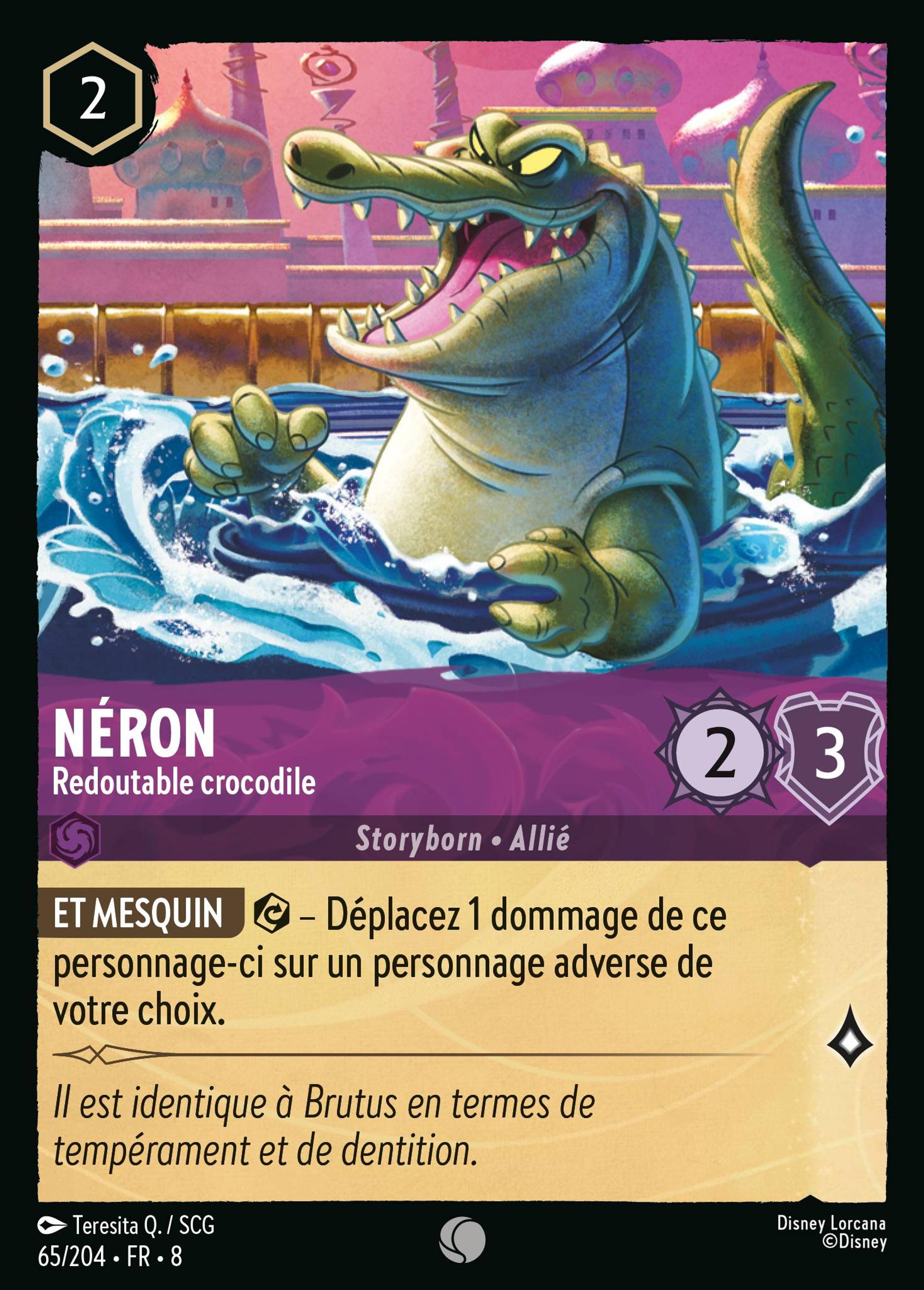 Néron - Redoutable crocodile — The Reign of Jafar — Lorcana