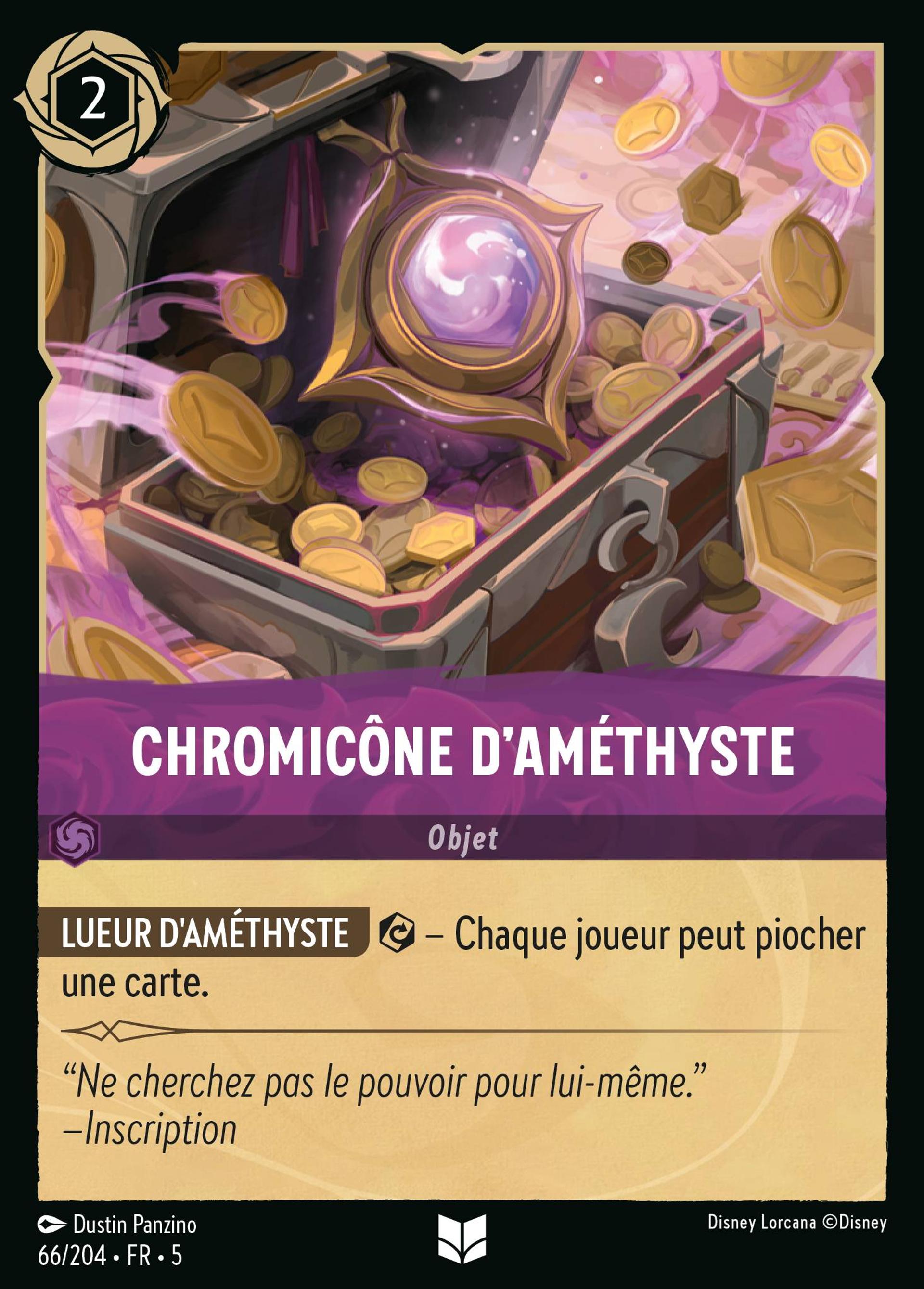 Chromicône d'Améthyste — Shimmering Skies — Lorcana