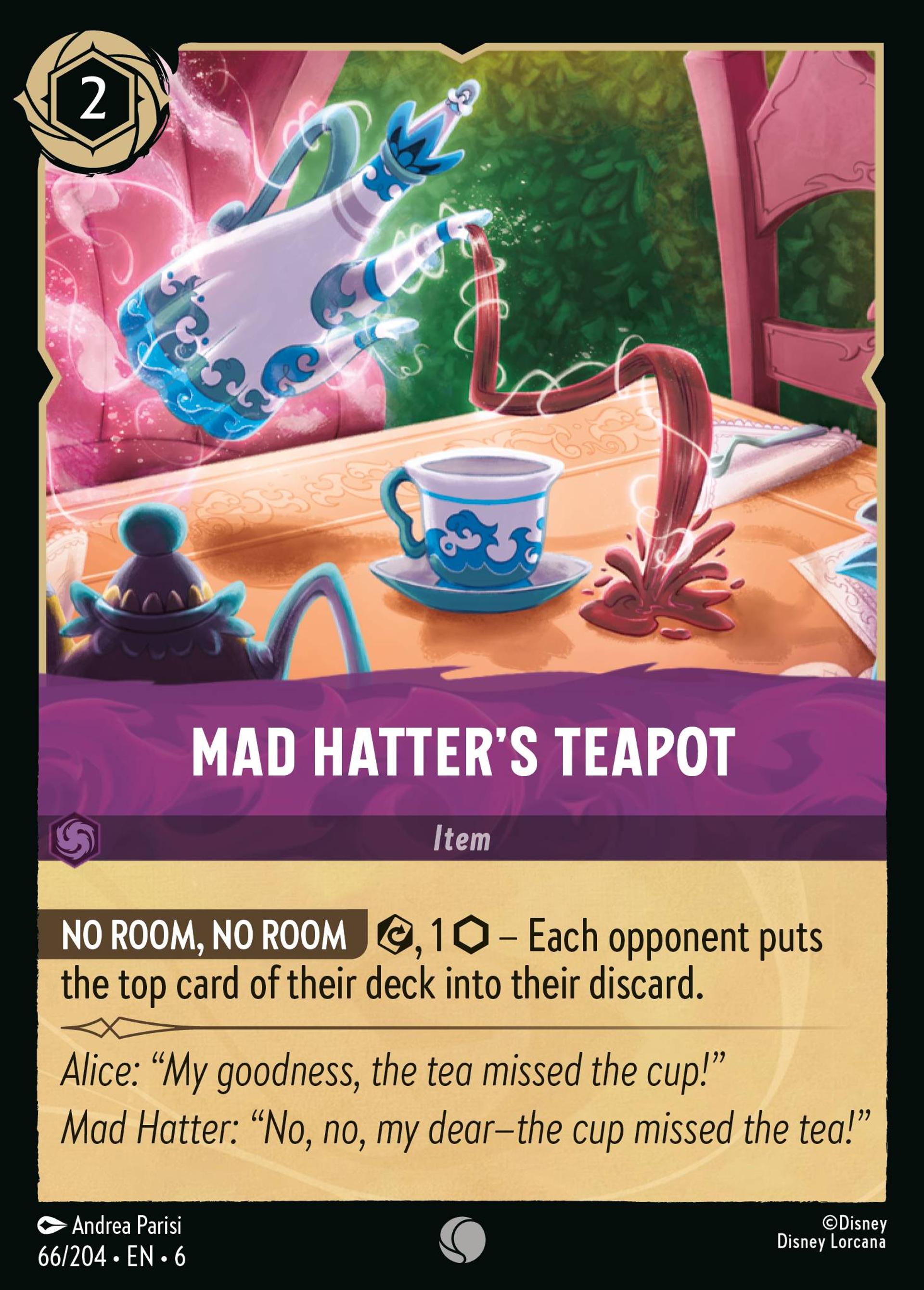 Mad Hatter's Teapot — Azurite Sea — Lorcana