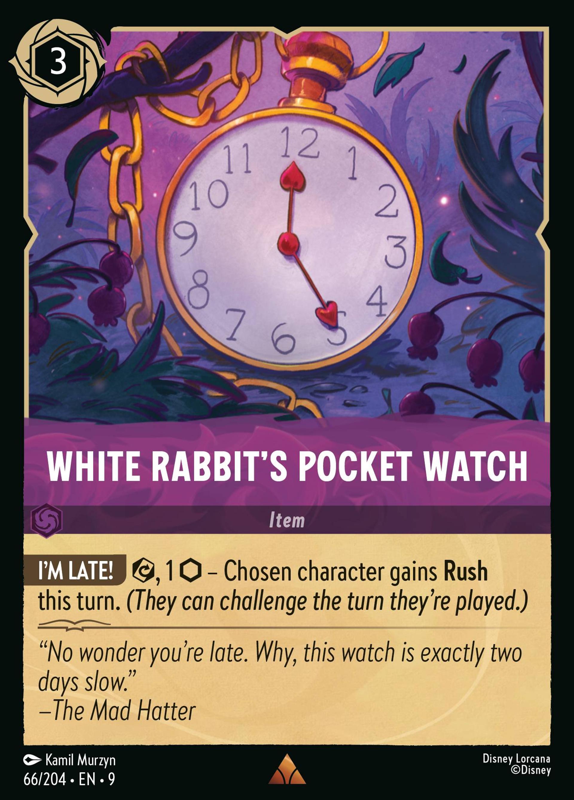 White Rabbit's Pocket Watch — Fabled — Lorcana