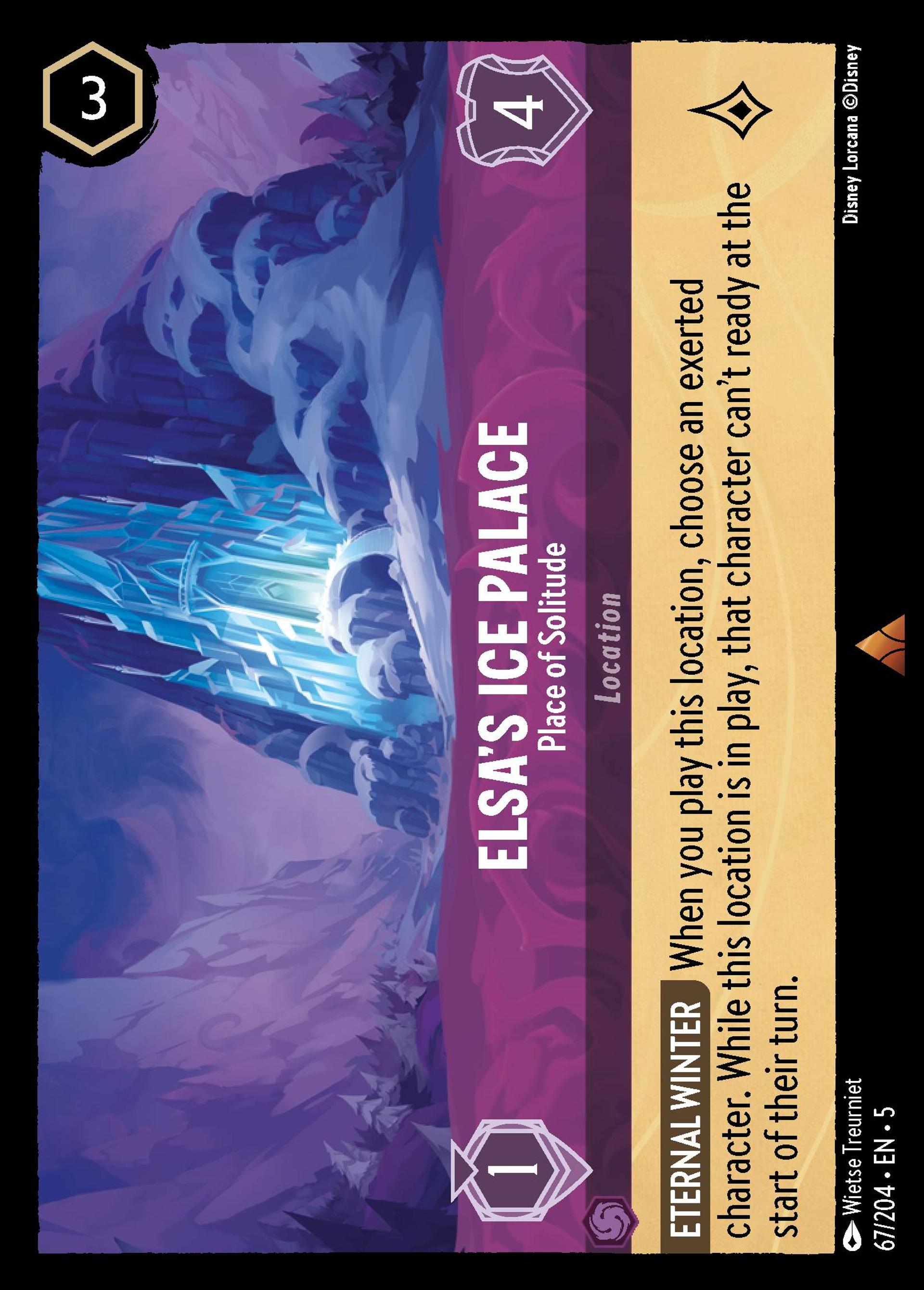 Elsa's Ice Palace - Place of Solitude — Shimmering Skies — Lorcana