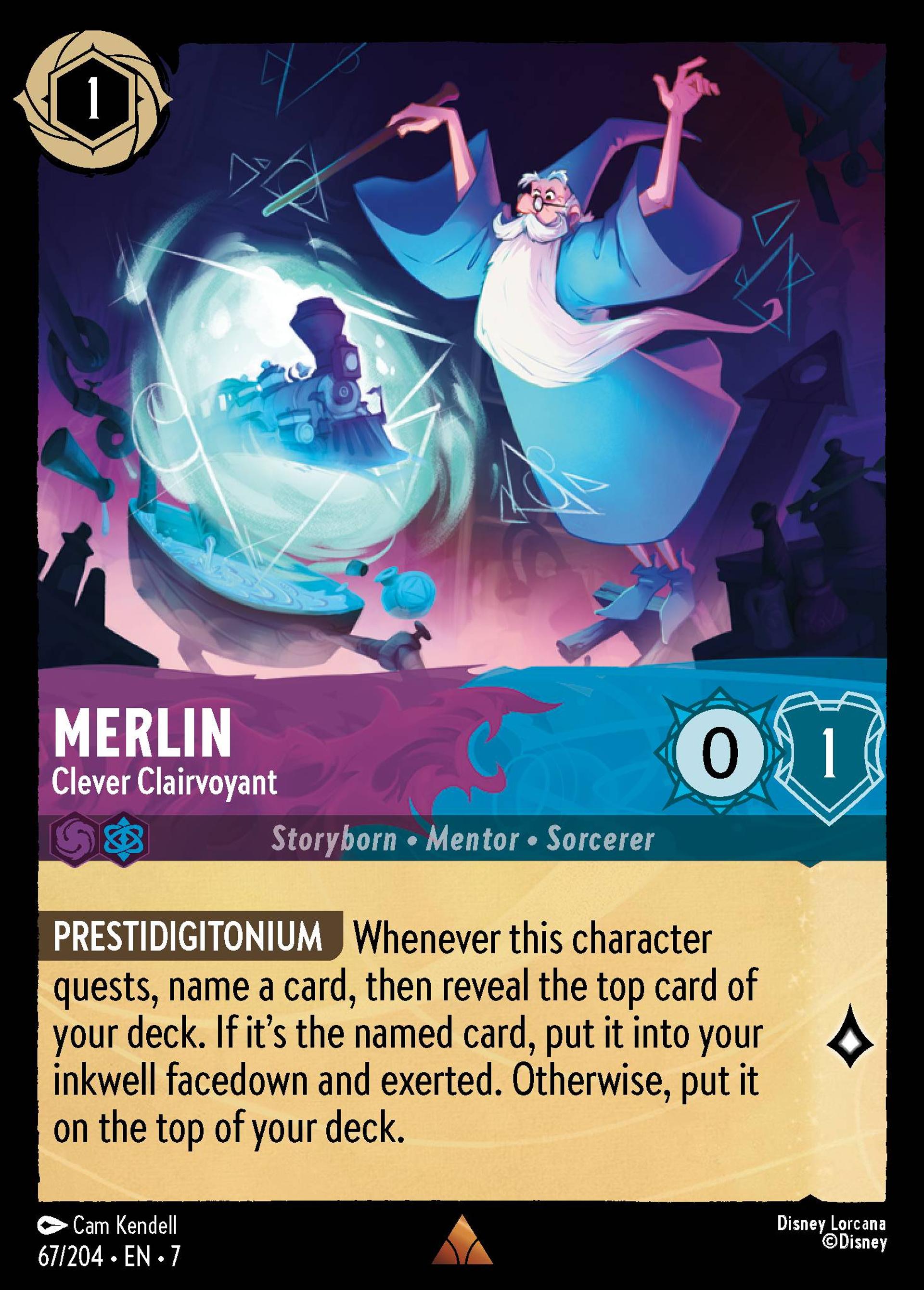 Merlin - Clever Clairvoyant — Archazia's Island — Lorcana