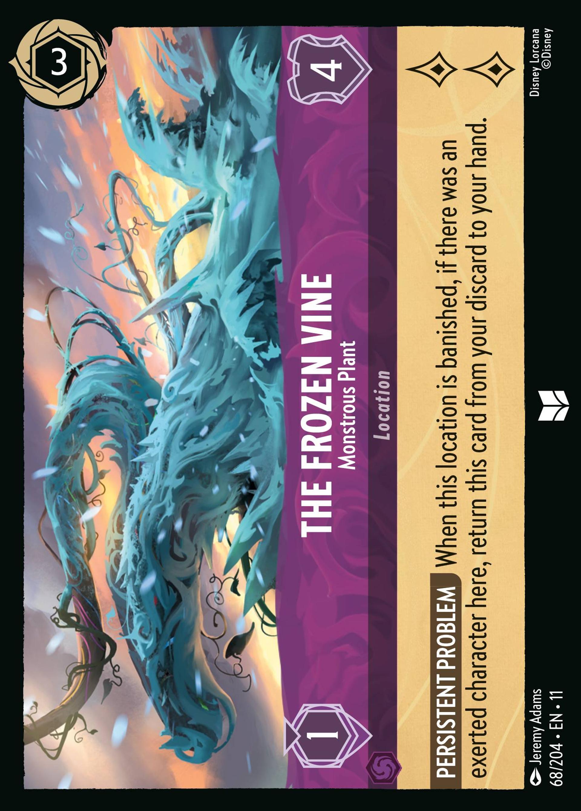 The Frozen Vine - Monstrous Plant — Winterspell — Lorcana