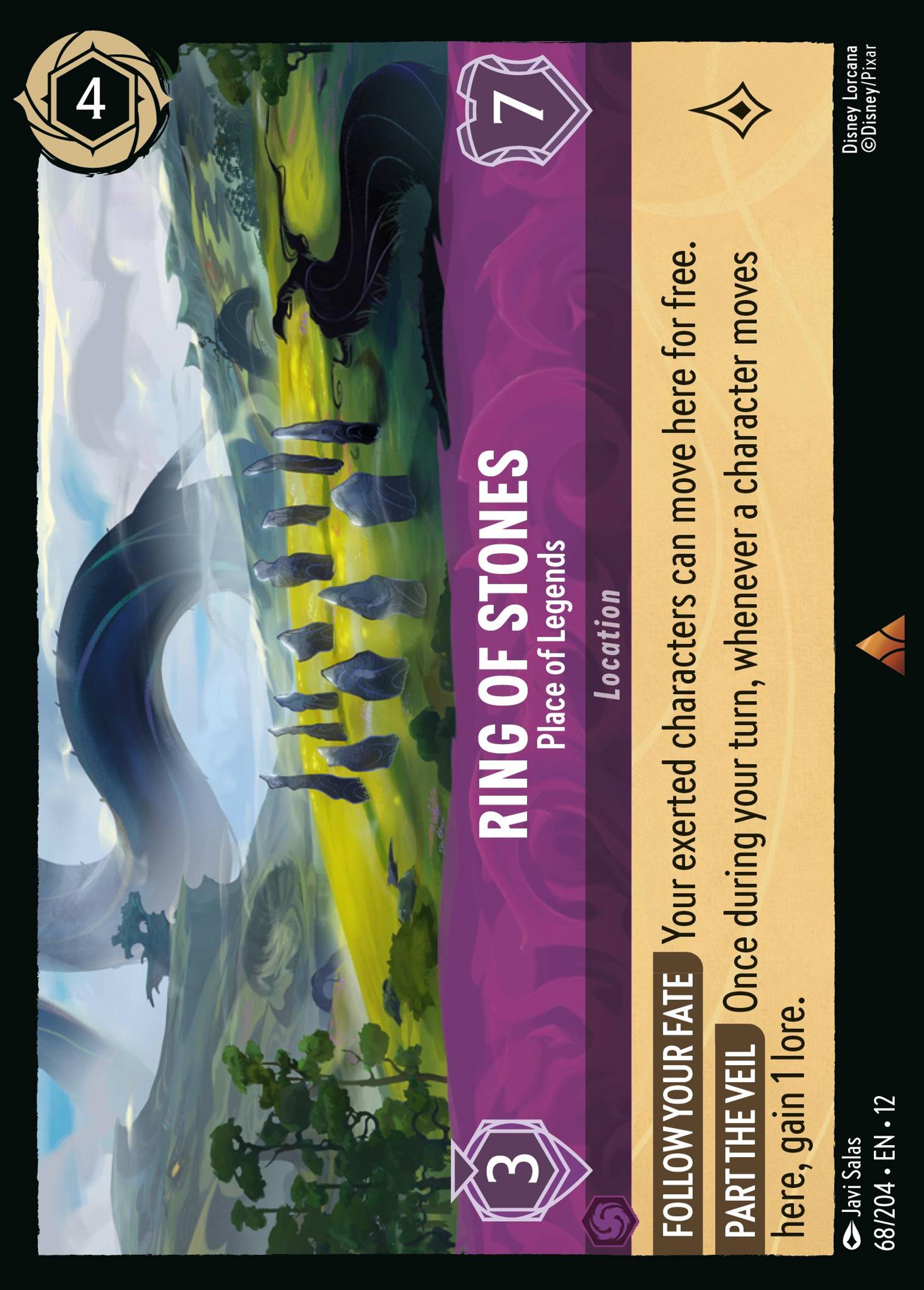 Ring of Stones - Place of Legends — Wilds Unknown — Lorcana