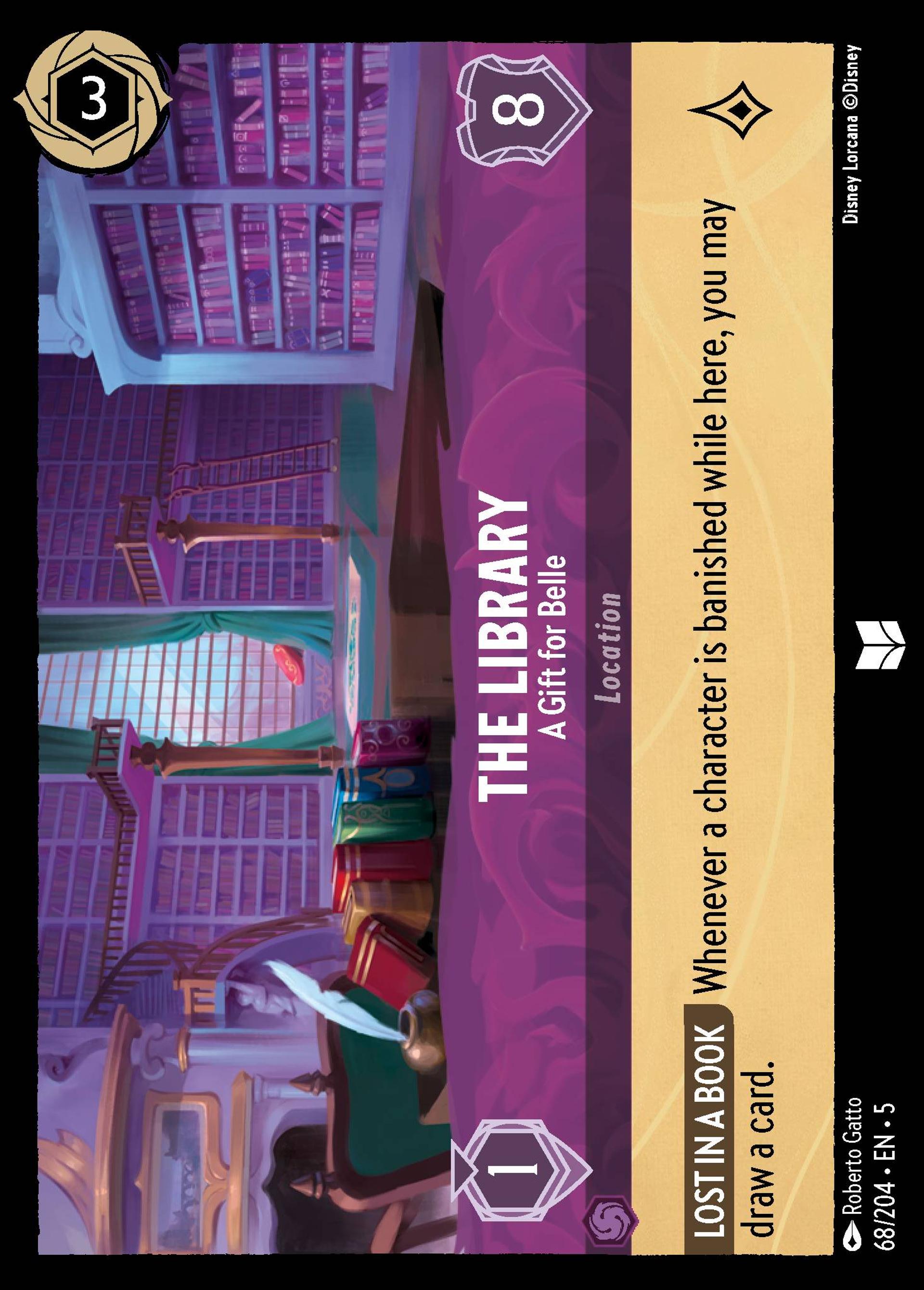 La Bibliothèque - Un cadeau pour Belle — Shimmering Skies — Lorcana