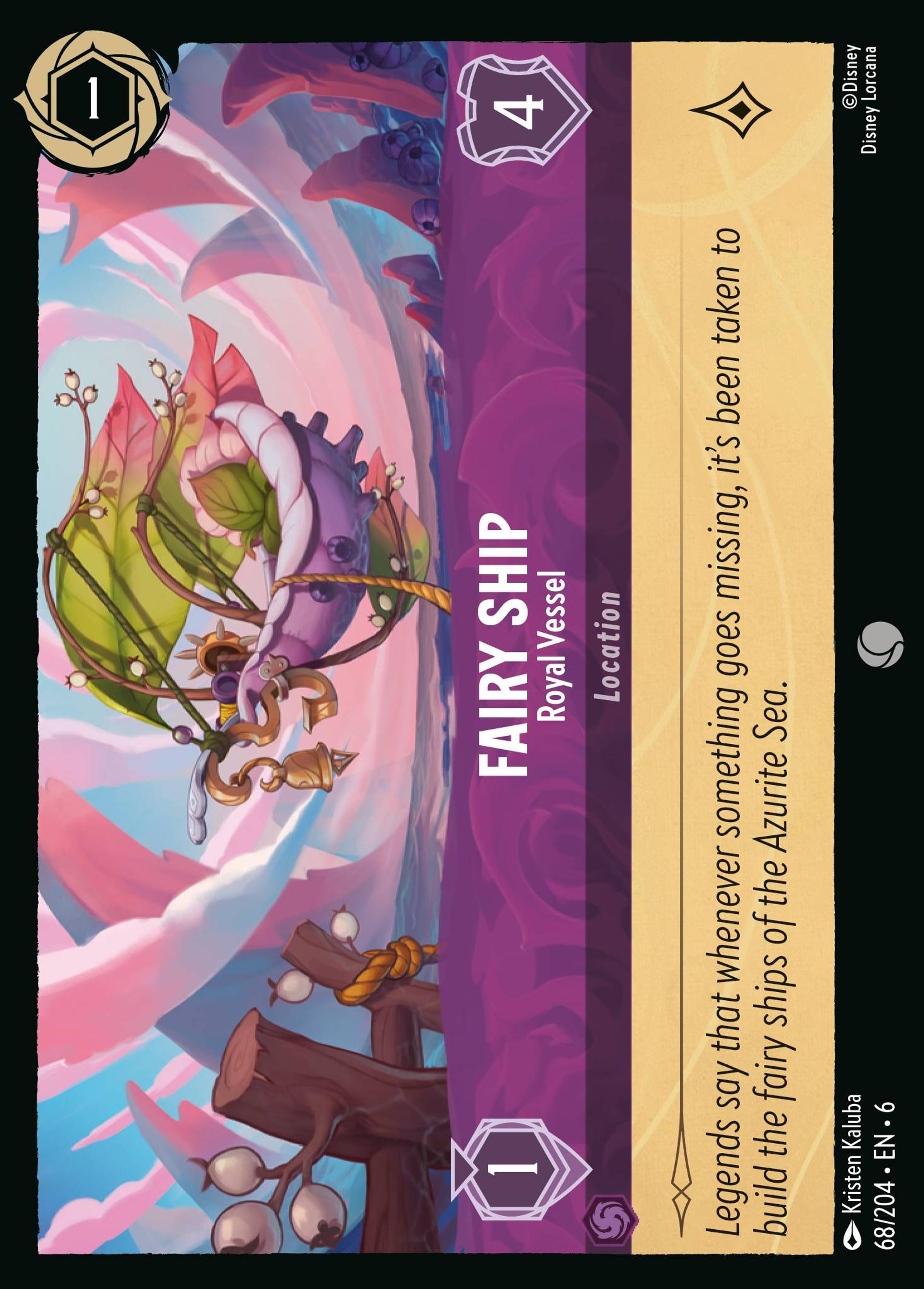 Fairy Ship - Royal Vessel — Azurite Sea — Lorcana