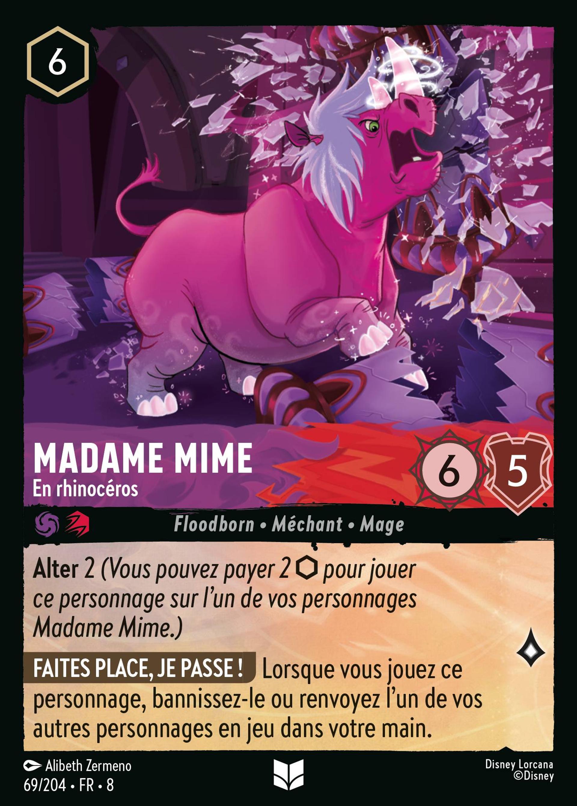 Madame Mime - En rhinocéros — The Reign of Jafar — Lorcana