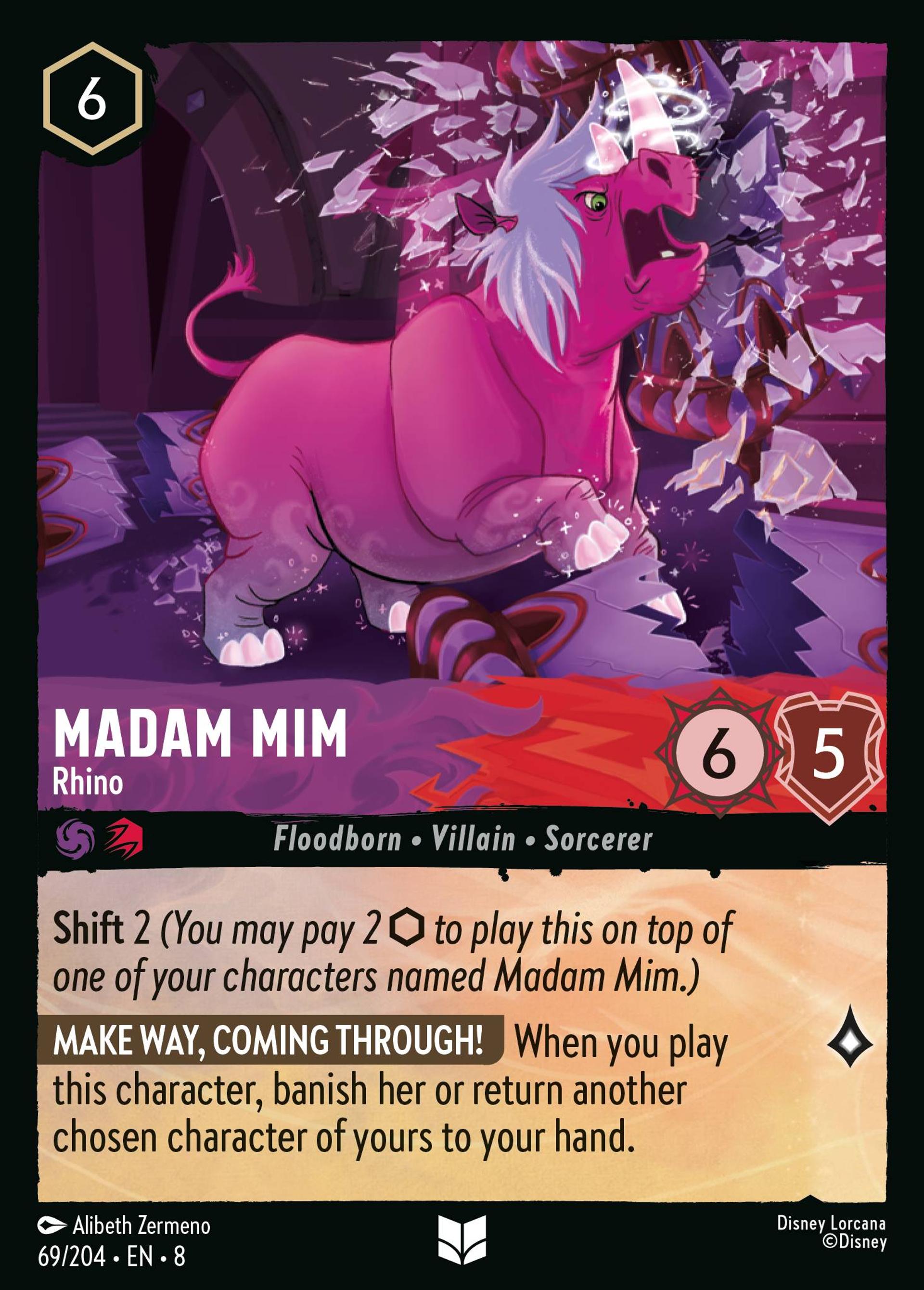 Madame Mime - En rhinocéros — The Reign of Jafar — Lorcana